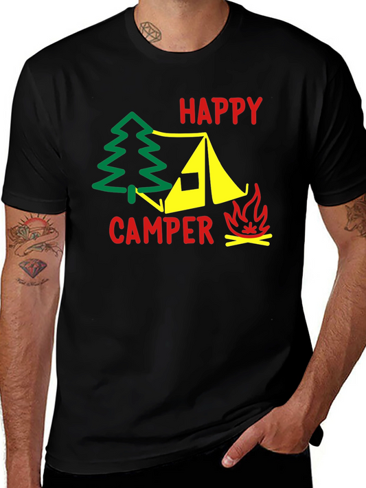 Happy Camper T-Shirt - Outdoor Adventure Tee