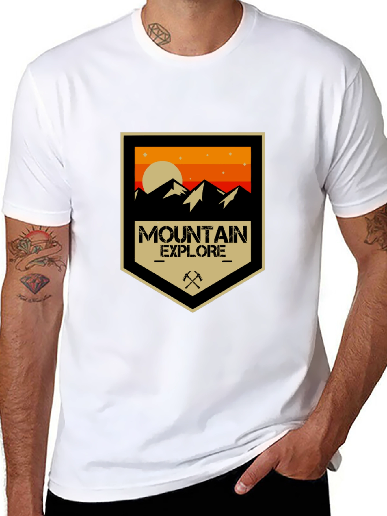 Mountain Explore Black T-Shirt