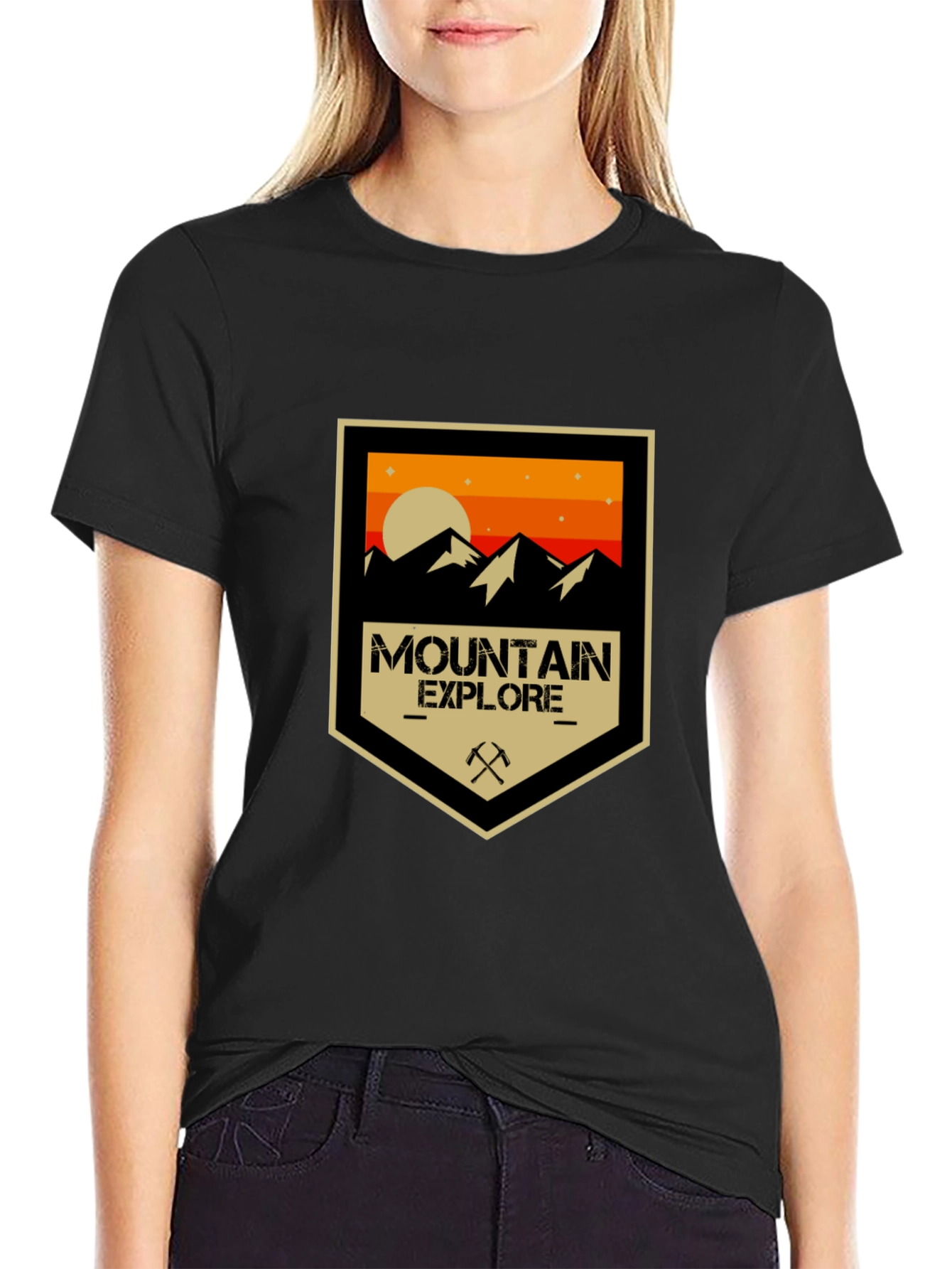 Mountain Explore Black T-Shirt