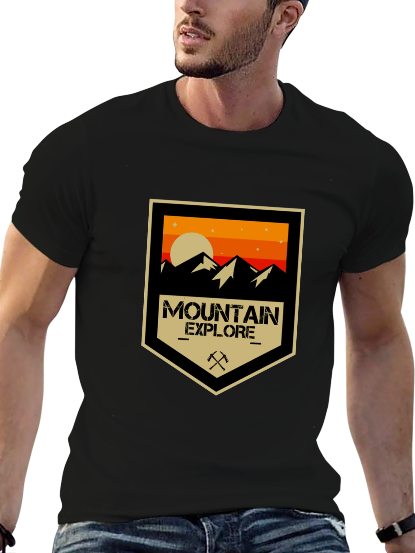 Mountain Explore Black T-Shirt