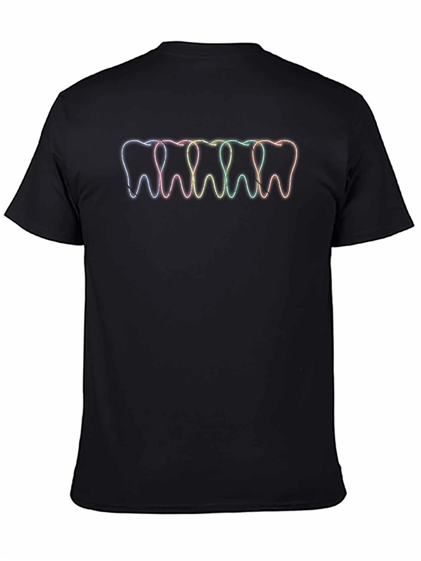 Dental Rainbow Teeth T-Shirt - Stylish Dentist Tee