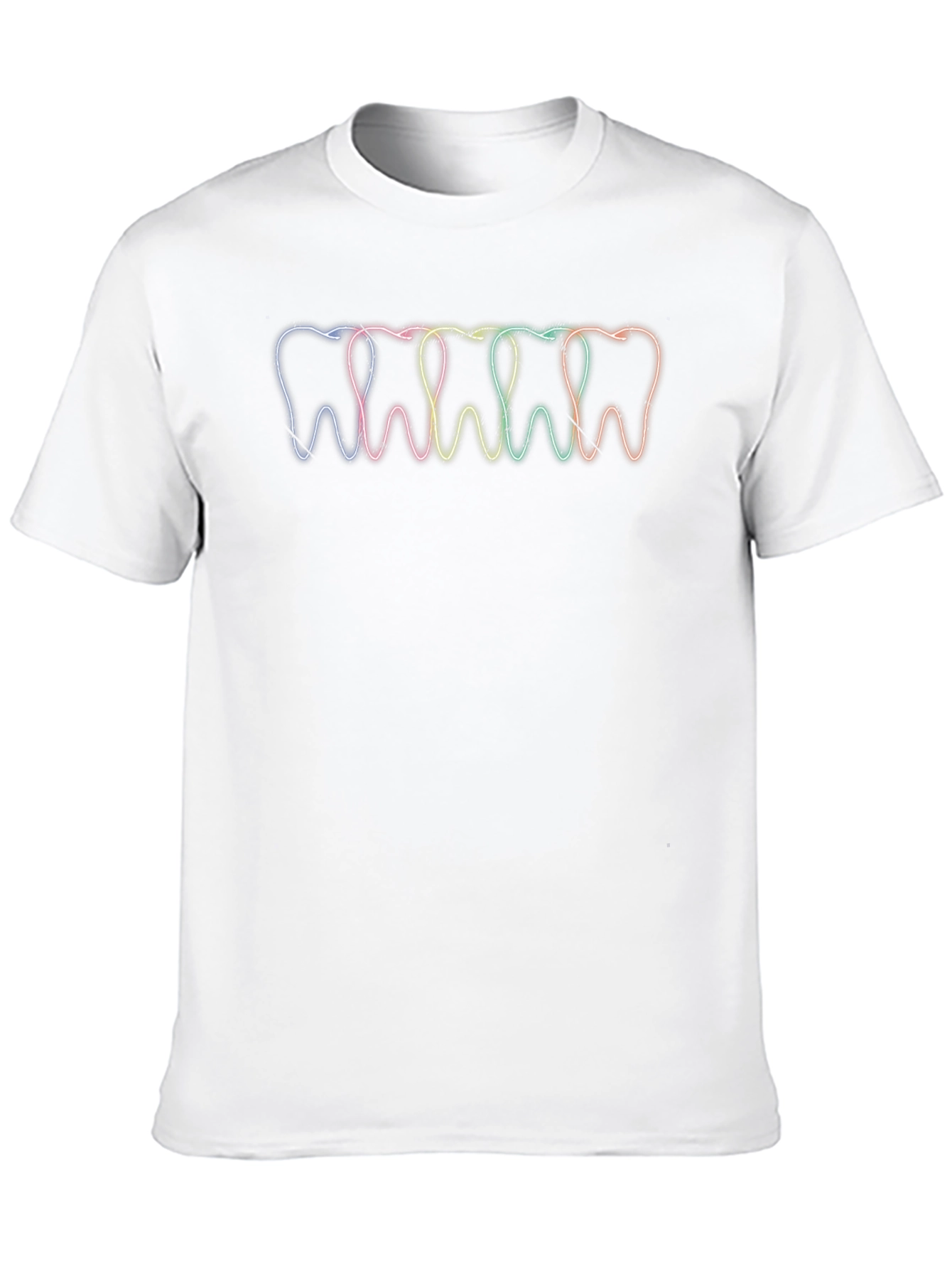 Dental Rainbow Teeth T-Shirt - Stylish Dentist Tee
