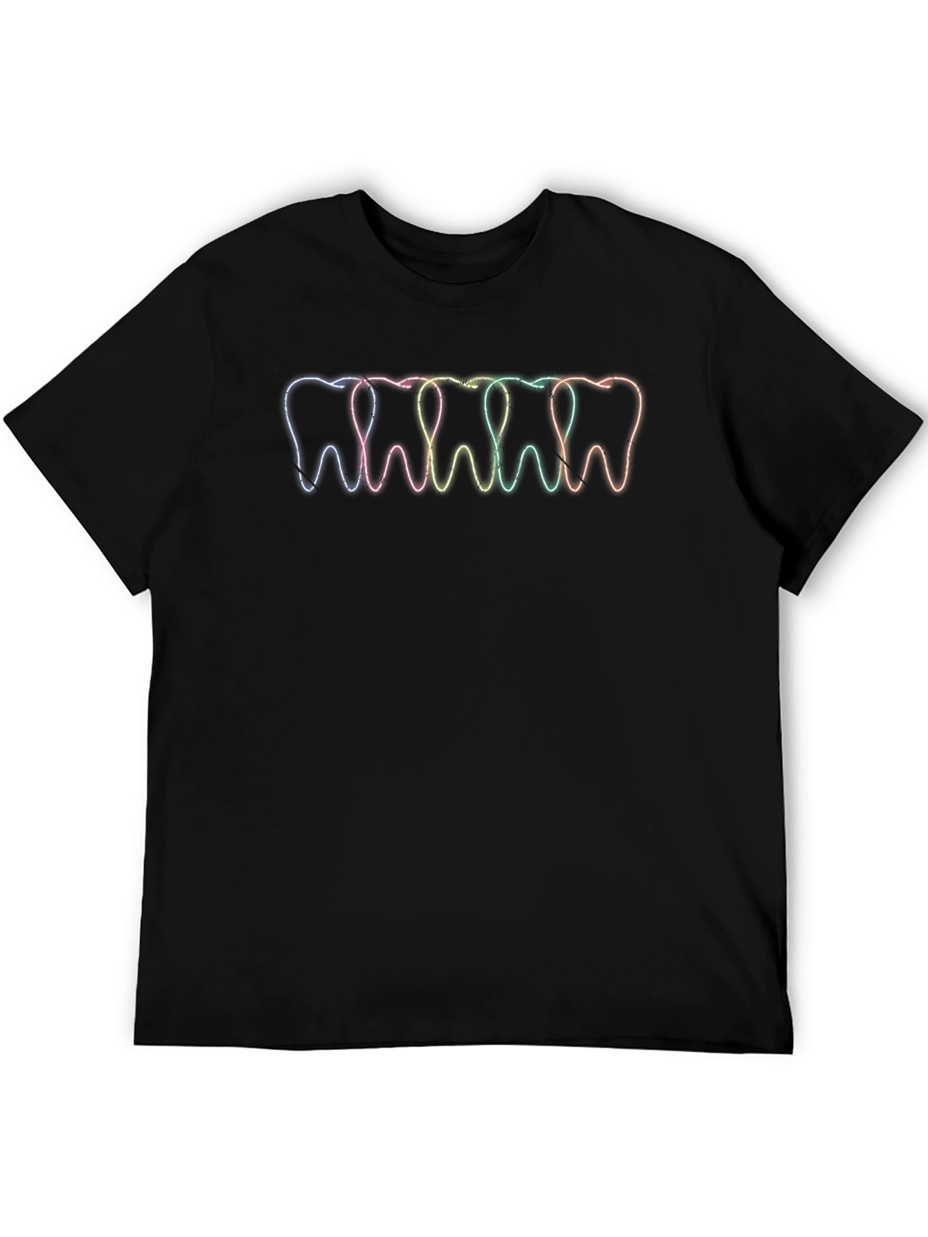 Dental Rainbow Teeth T-Shirt - Stylish Dentist Tee