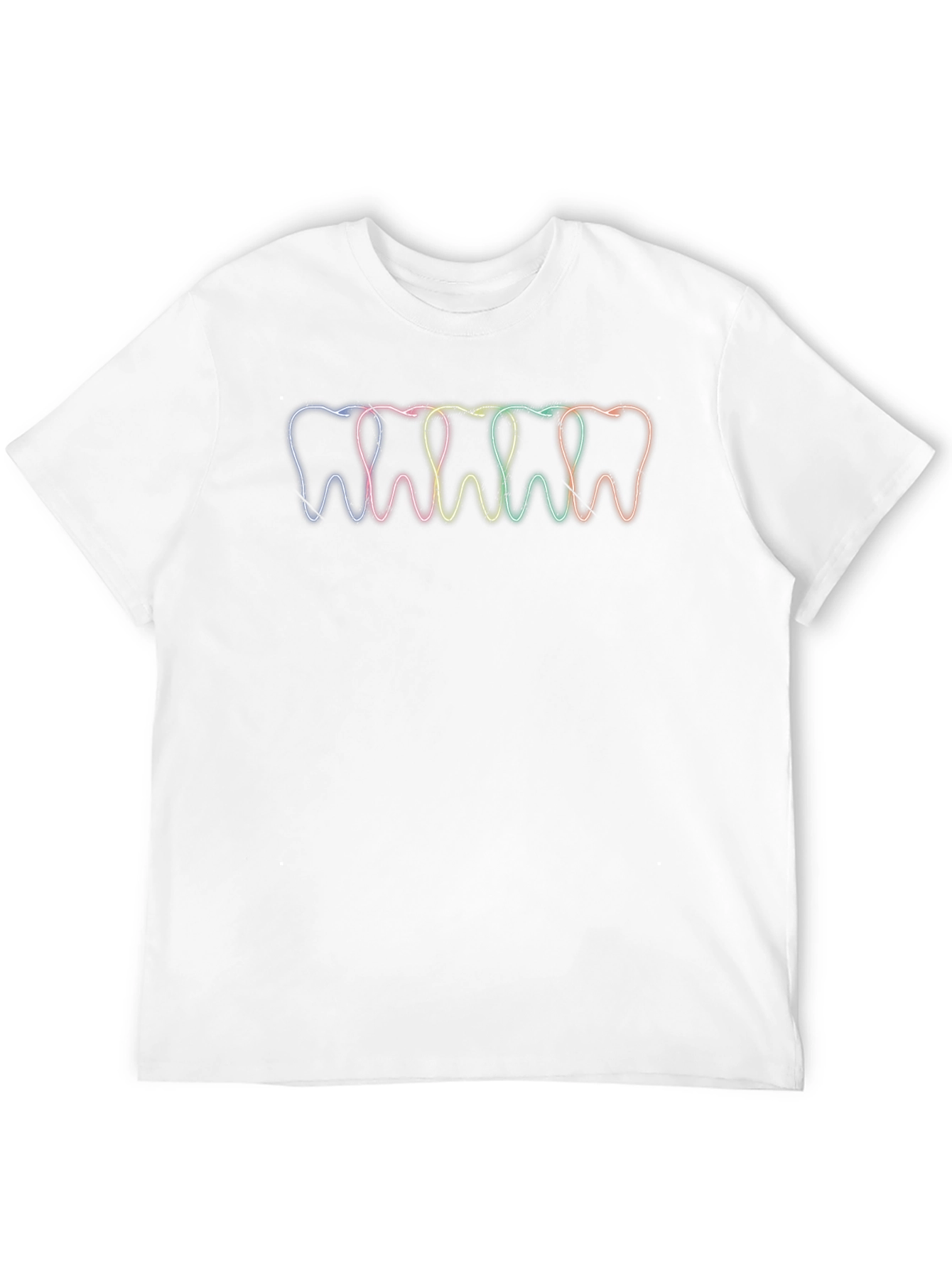 Dental Rainbow Teeth T-Shirt - Stylish Dentist Tee