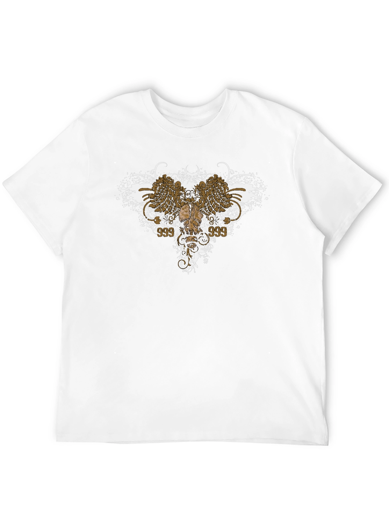 Edgy Graphic Tee: Wings & Skull Design