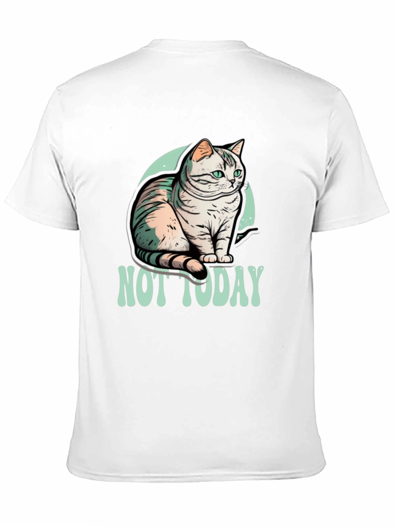 Not Today Cat Graphic T-Shirt