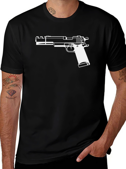 Gun Graphic Tee - Cool Firearm Design T-Shirt