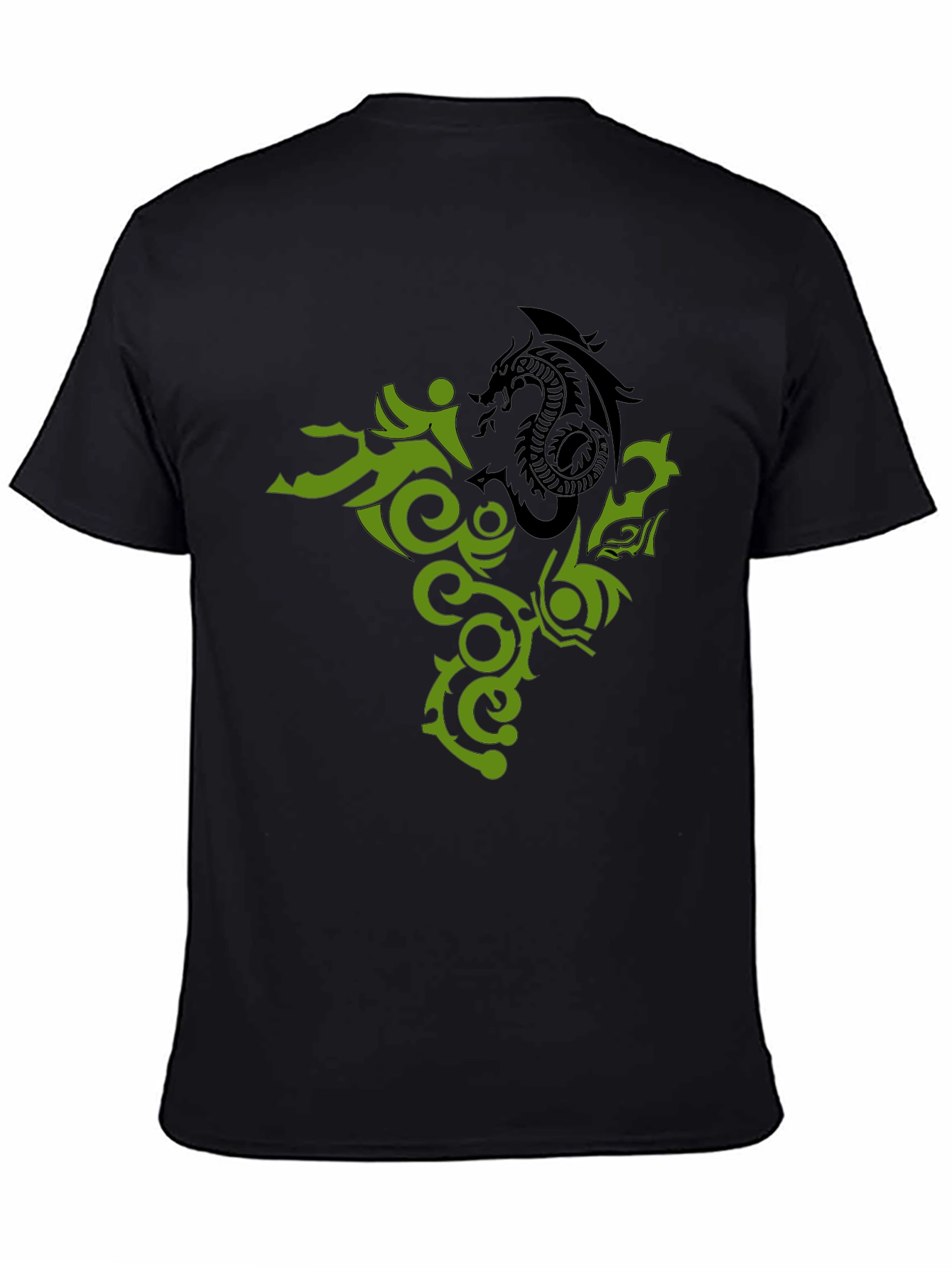 Dragon Tattoo Graphic Black T-Shirt