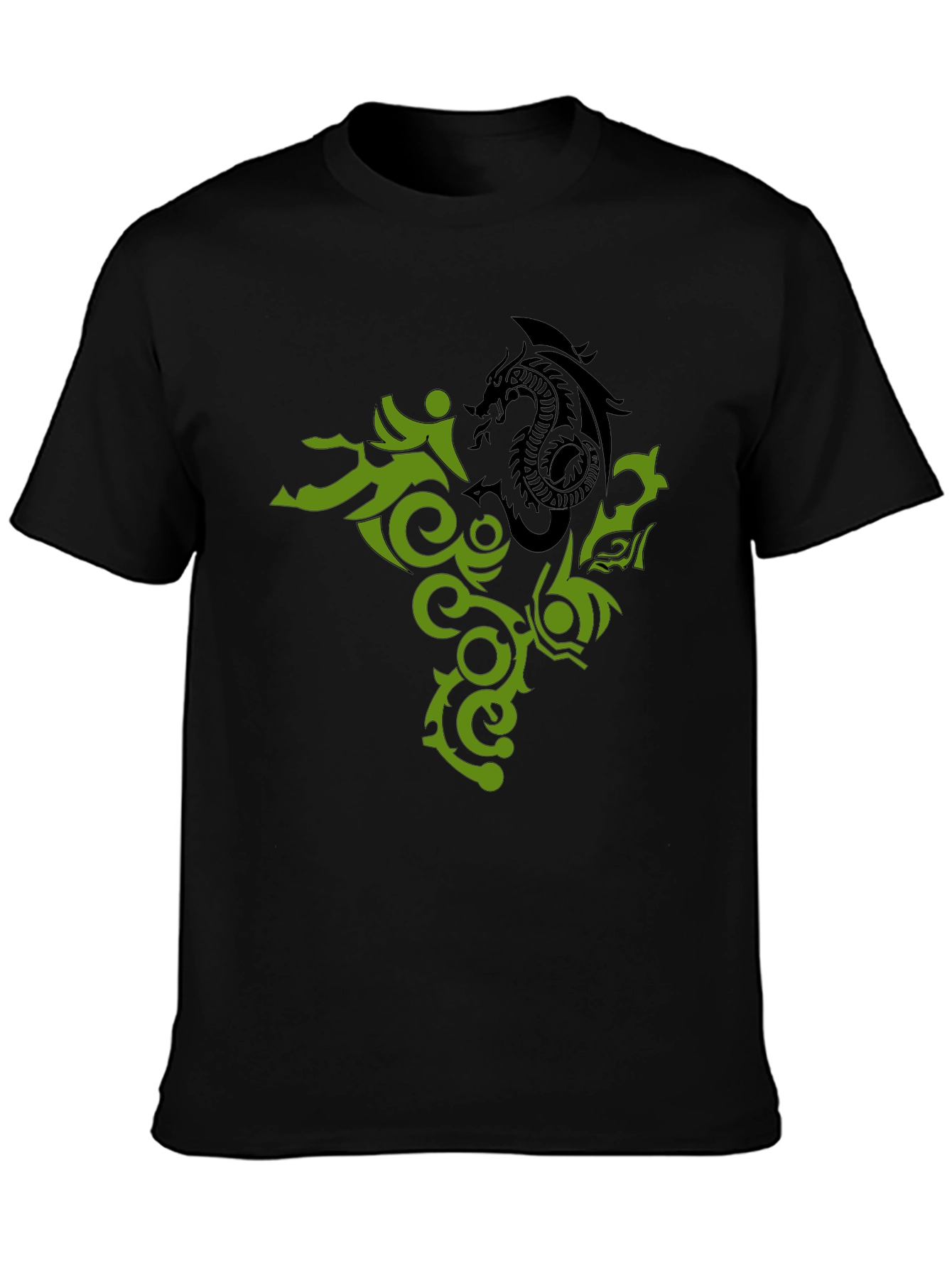 Dragon Tattoo Graphic Black T-Shirt