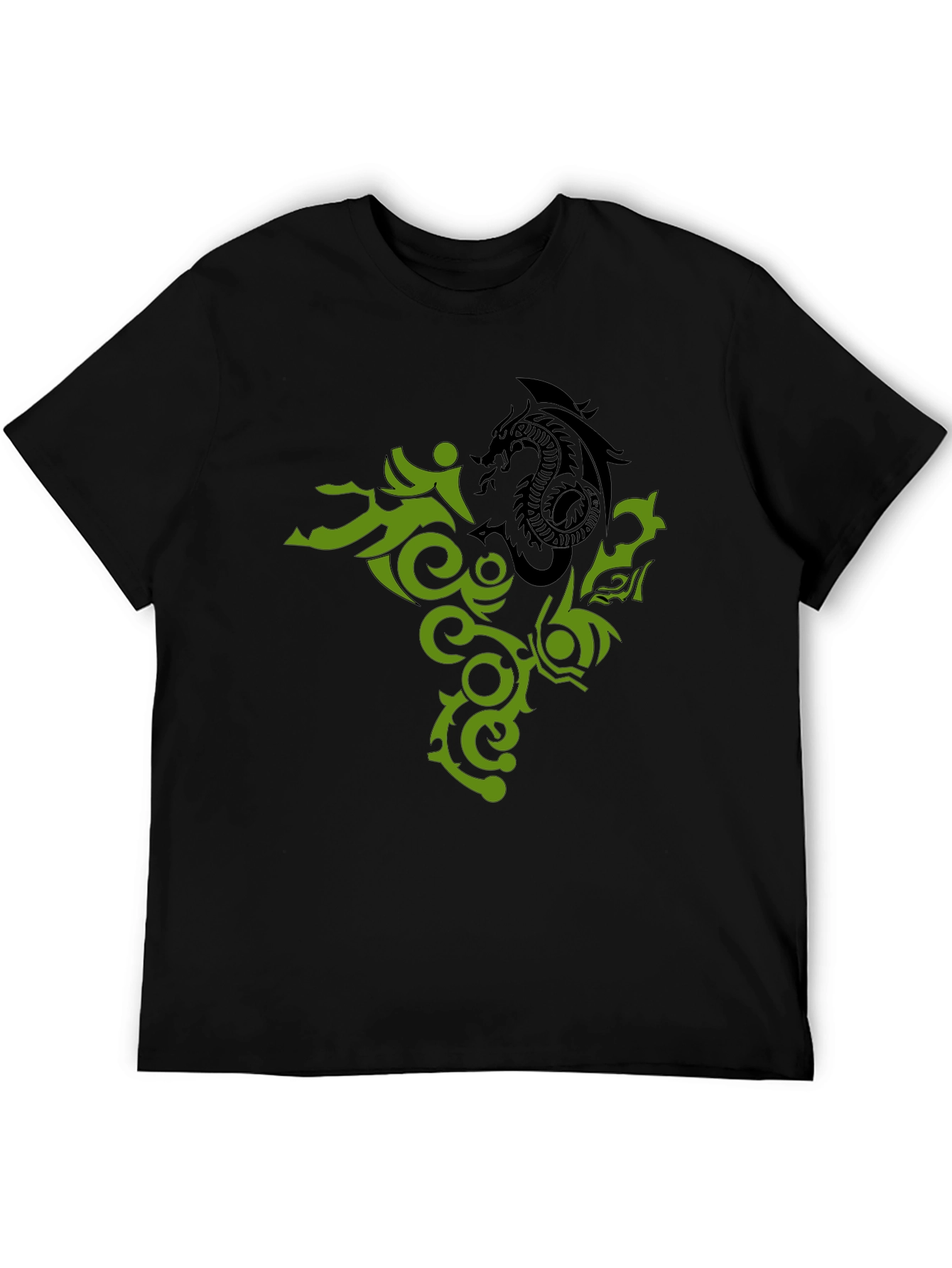 Dragon Tattoo Graphic Black T-Shirt