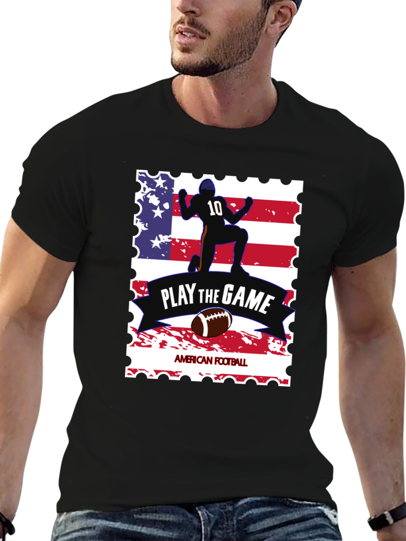 Patriotic Football T-Shirt - Play the Game