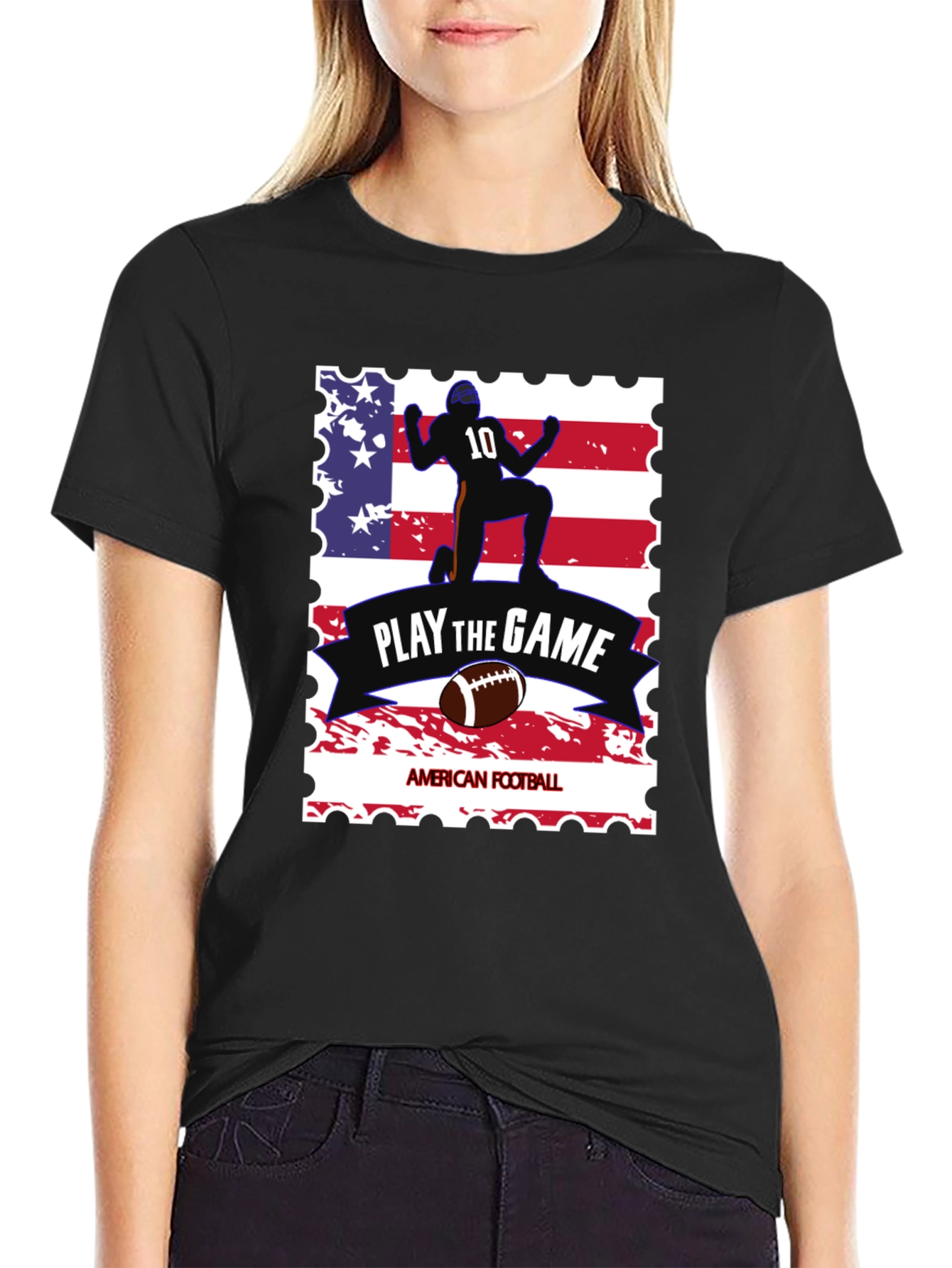 Patriotic Football T-Shirt - Play the Game