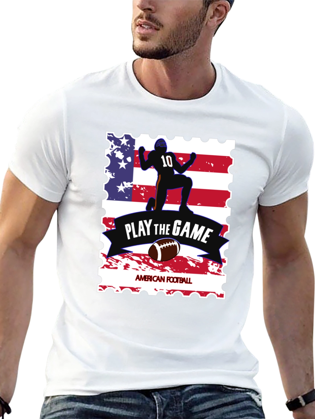 Patriotic Football T-Shirt - Play the Game