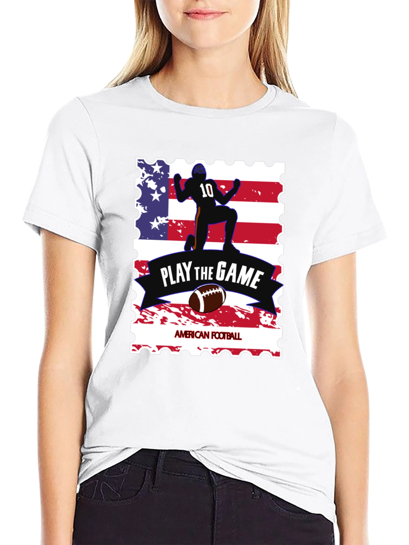 Patriotic Football T-Shirt - Play the Game