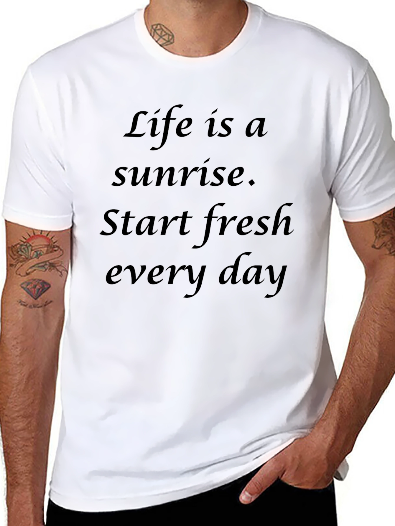 Sunrise Life Slogan T-Shirt