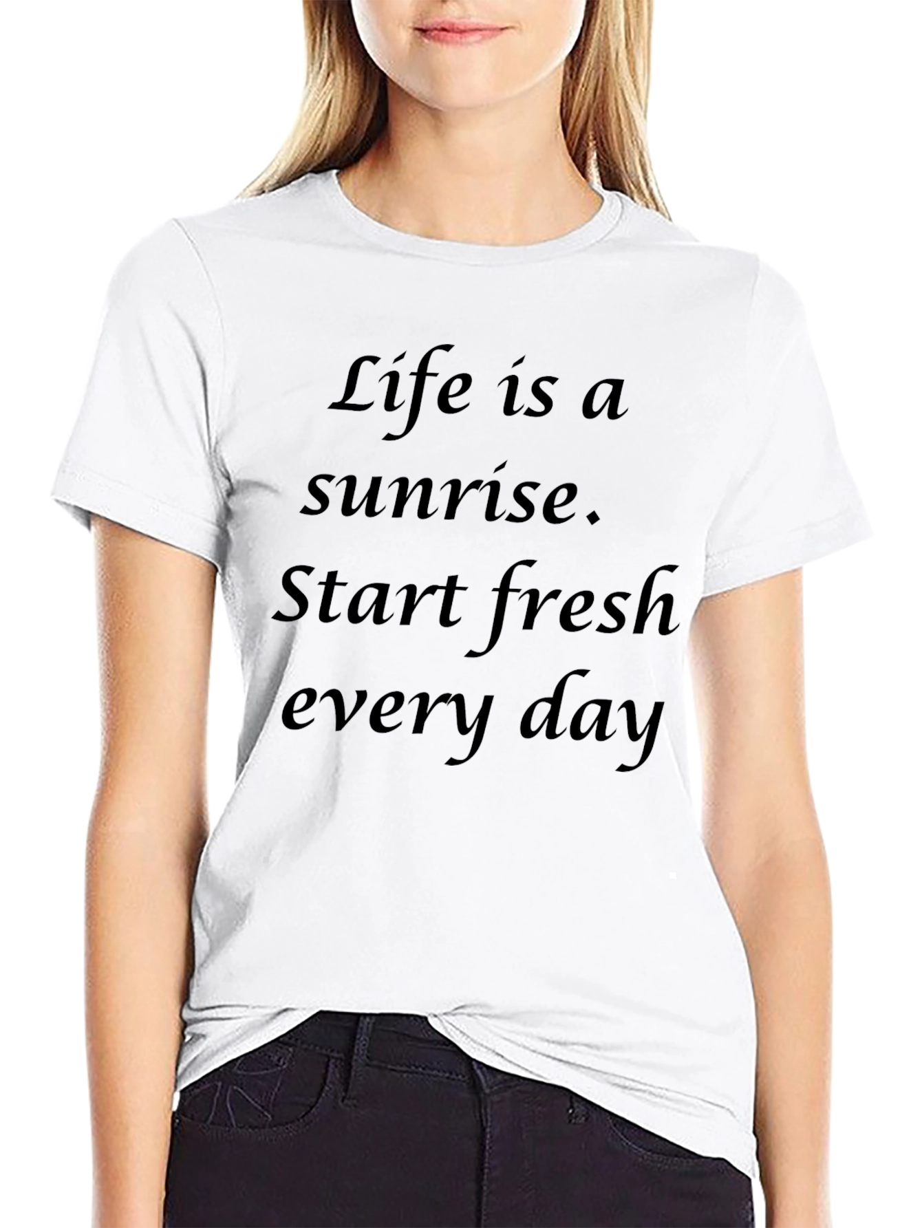 Sunrise Life Slogan T-Shirt