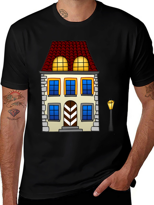Vintage House Graphic Tee - Unique Design