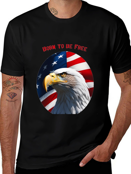 Born to Be Free Eagle Graphic Tee