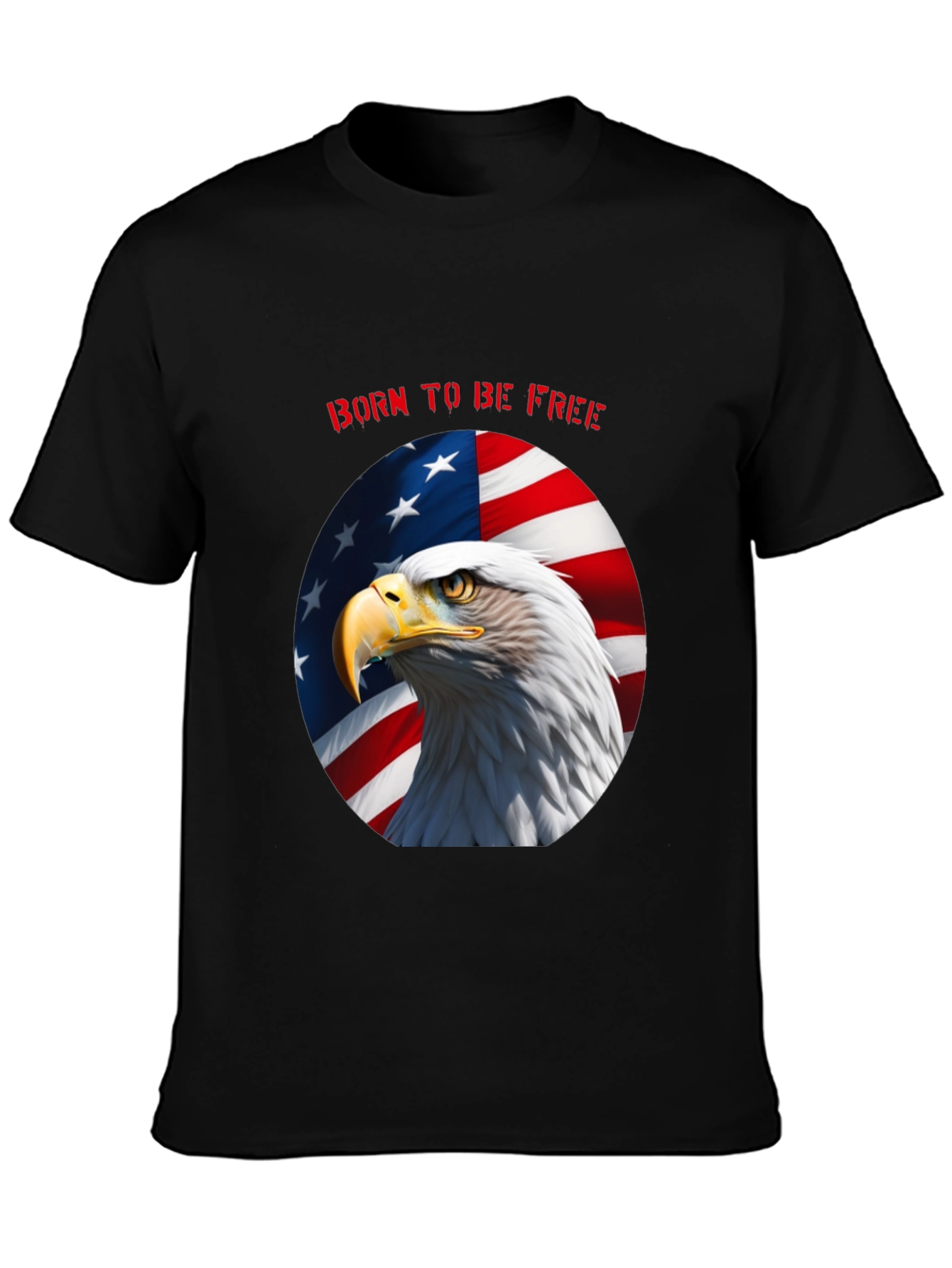 Born to Be Free Eagle Graphic Tee