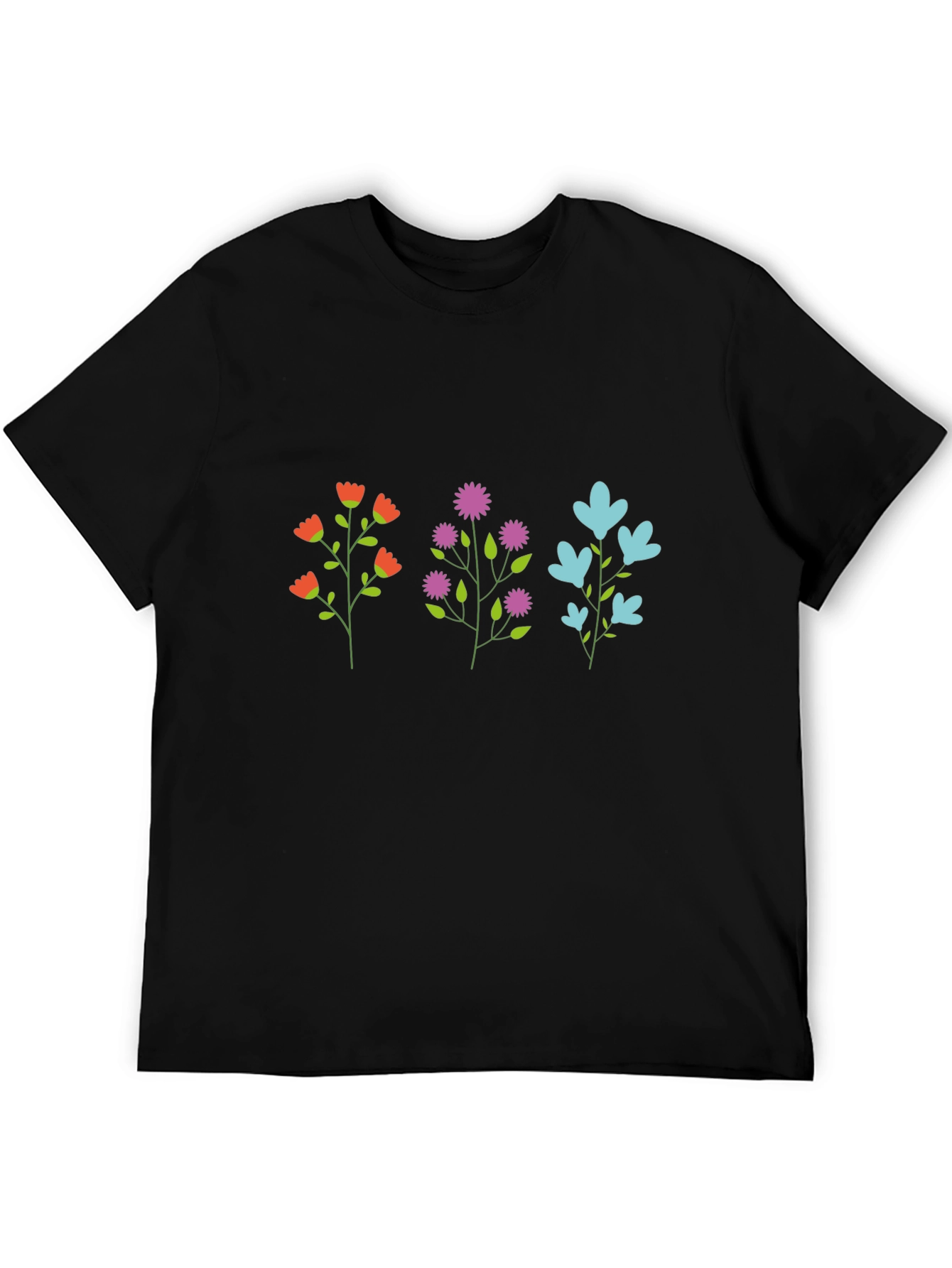 Floral Trio Graphic T-Shirt - Casual Comfort