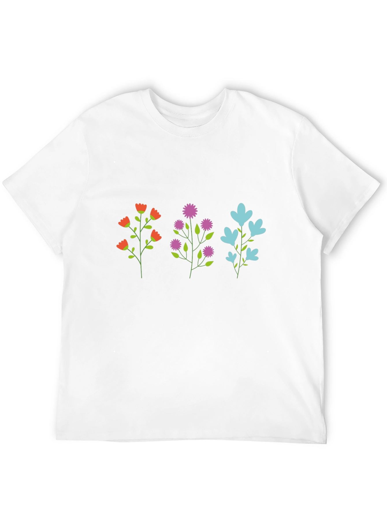 Floral Trio Graphic T-Shirt - Casual Comfort