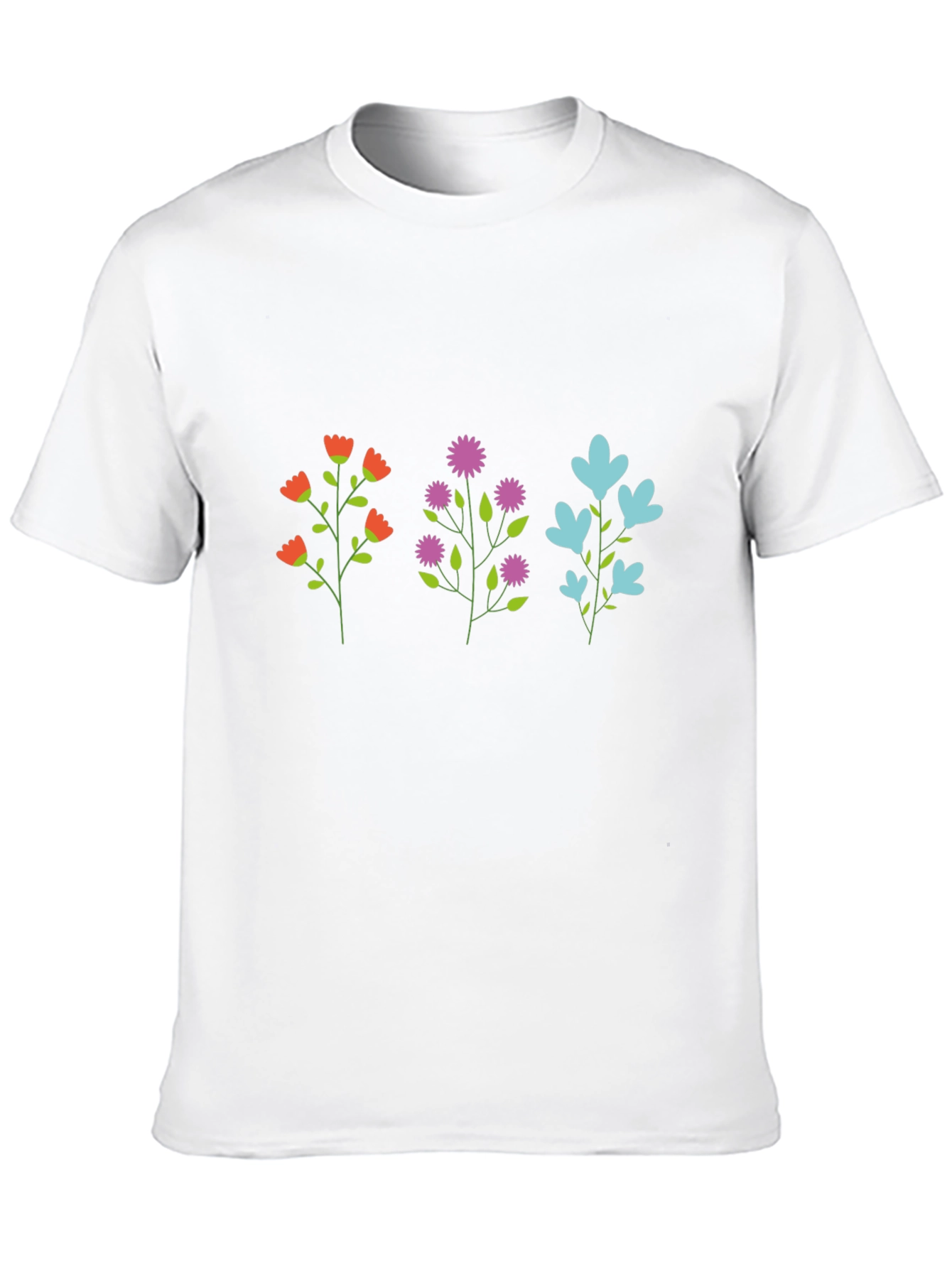 Floral Trio Graphic T-Shirt - Casual Comfort