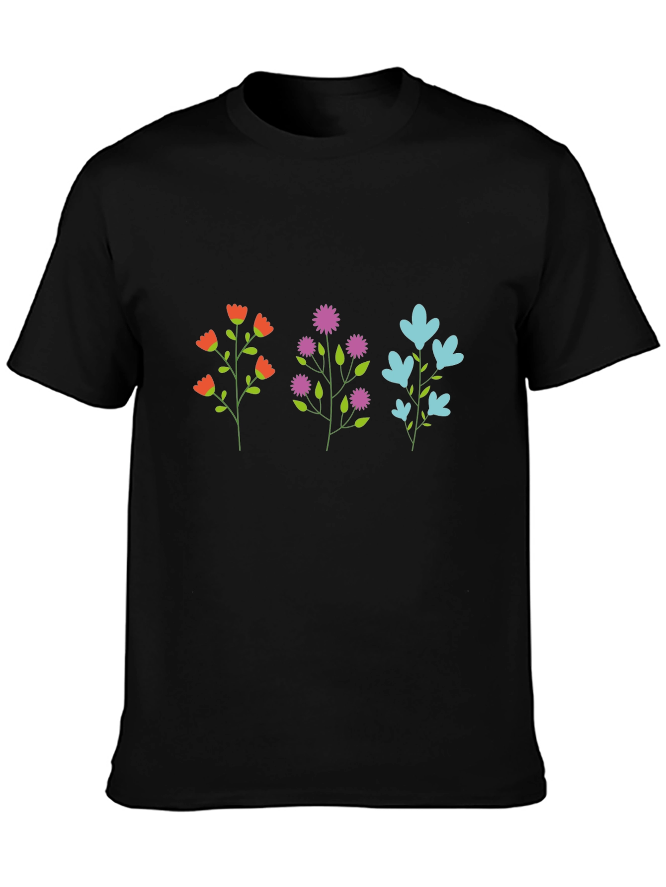 Floral Trio Graphic T-Shirt - Casual Comfort