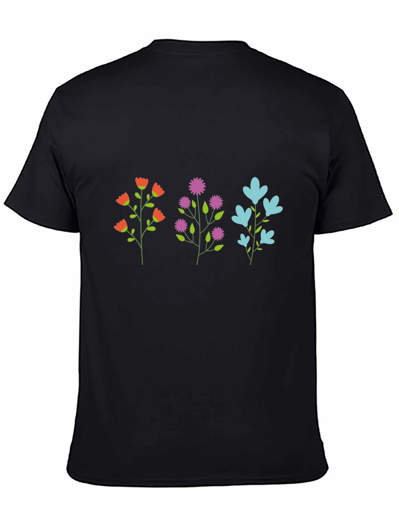 Floral Trio Graphic T-Shirt - Casual Comfort