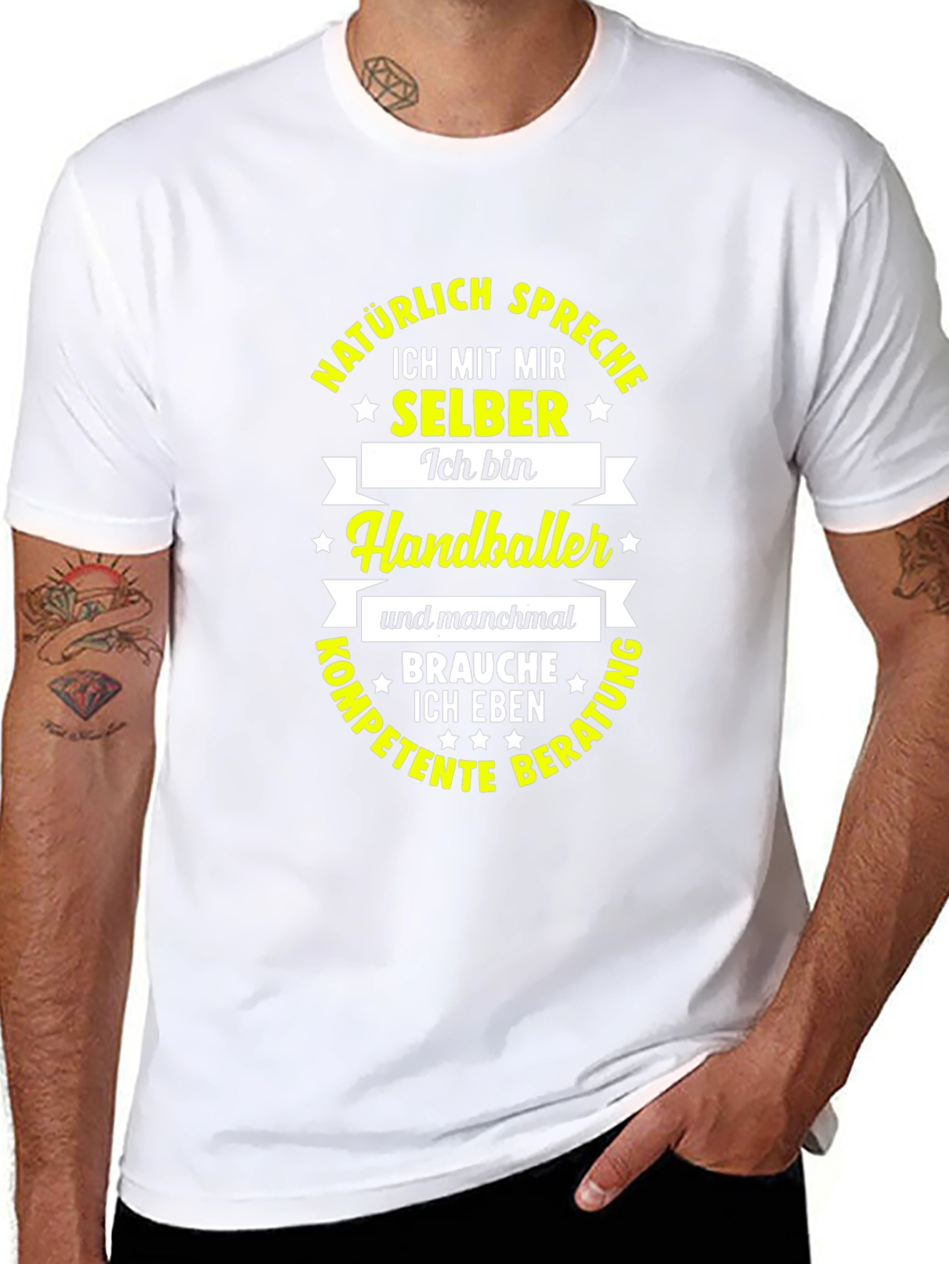 Funny Handball Player T-Shirt - Speaks to Self