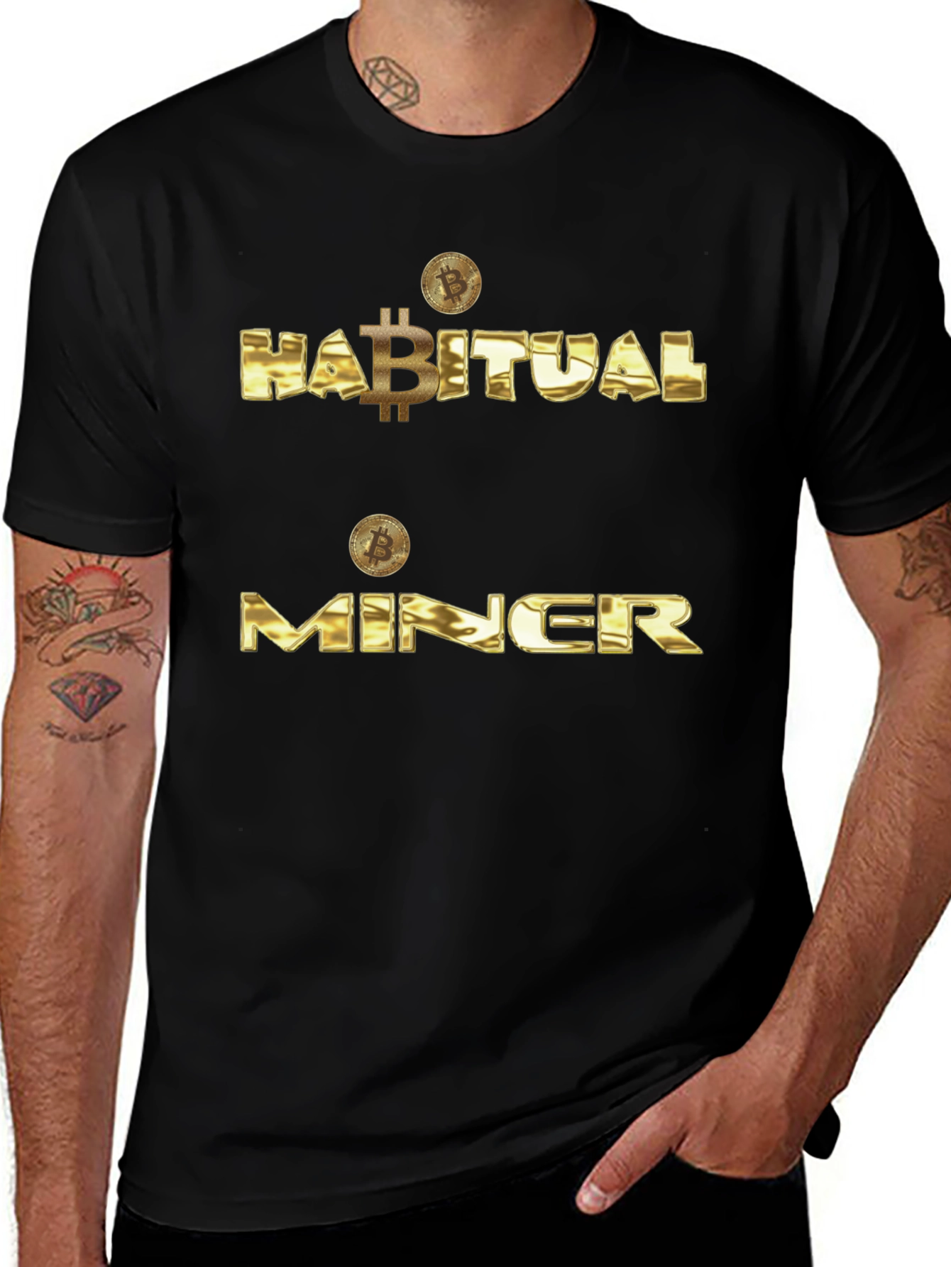 Habitual Miner Black T-Shirt