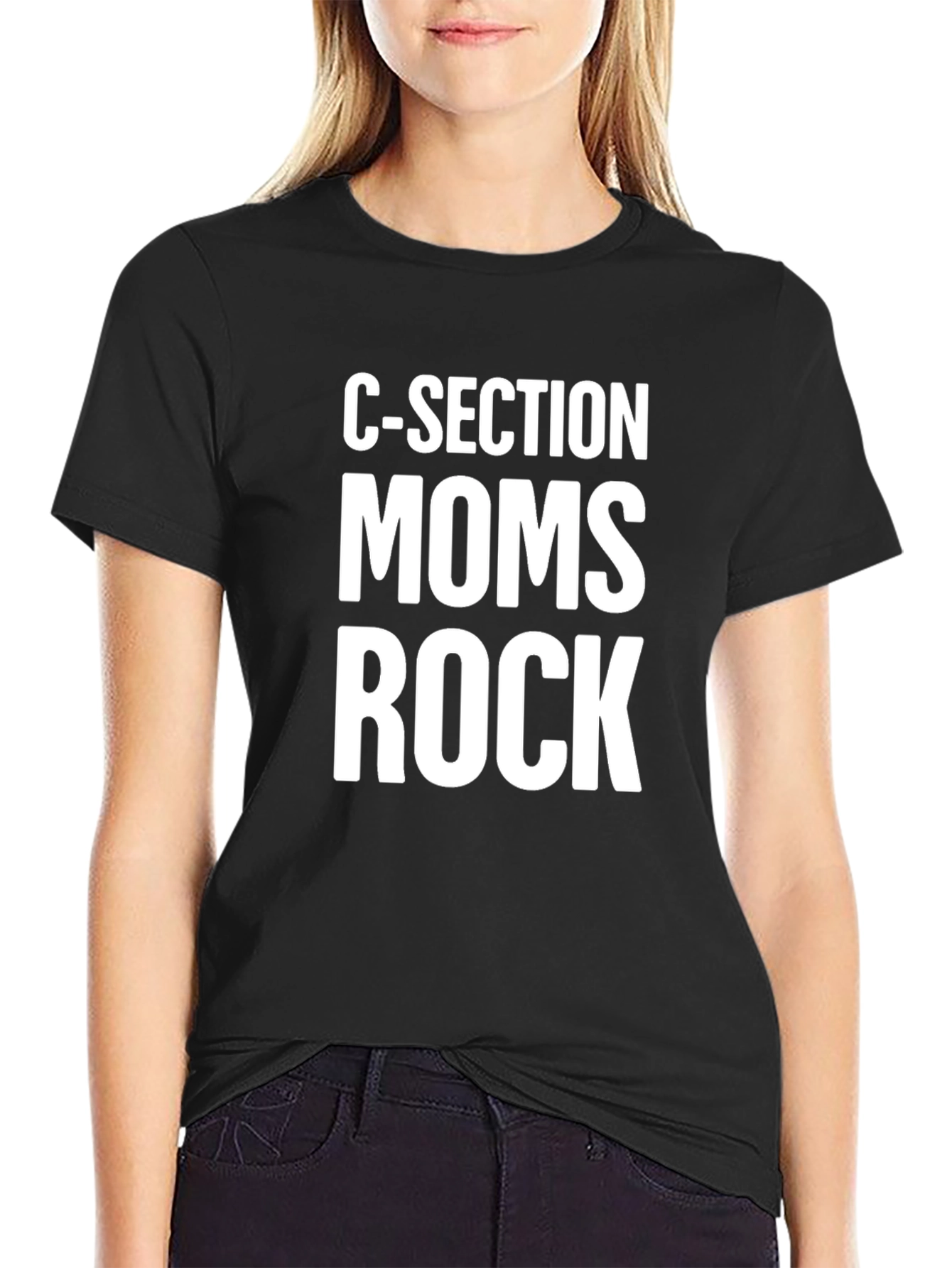 C-Section Moms Rock Graphic Tee