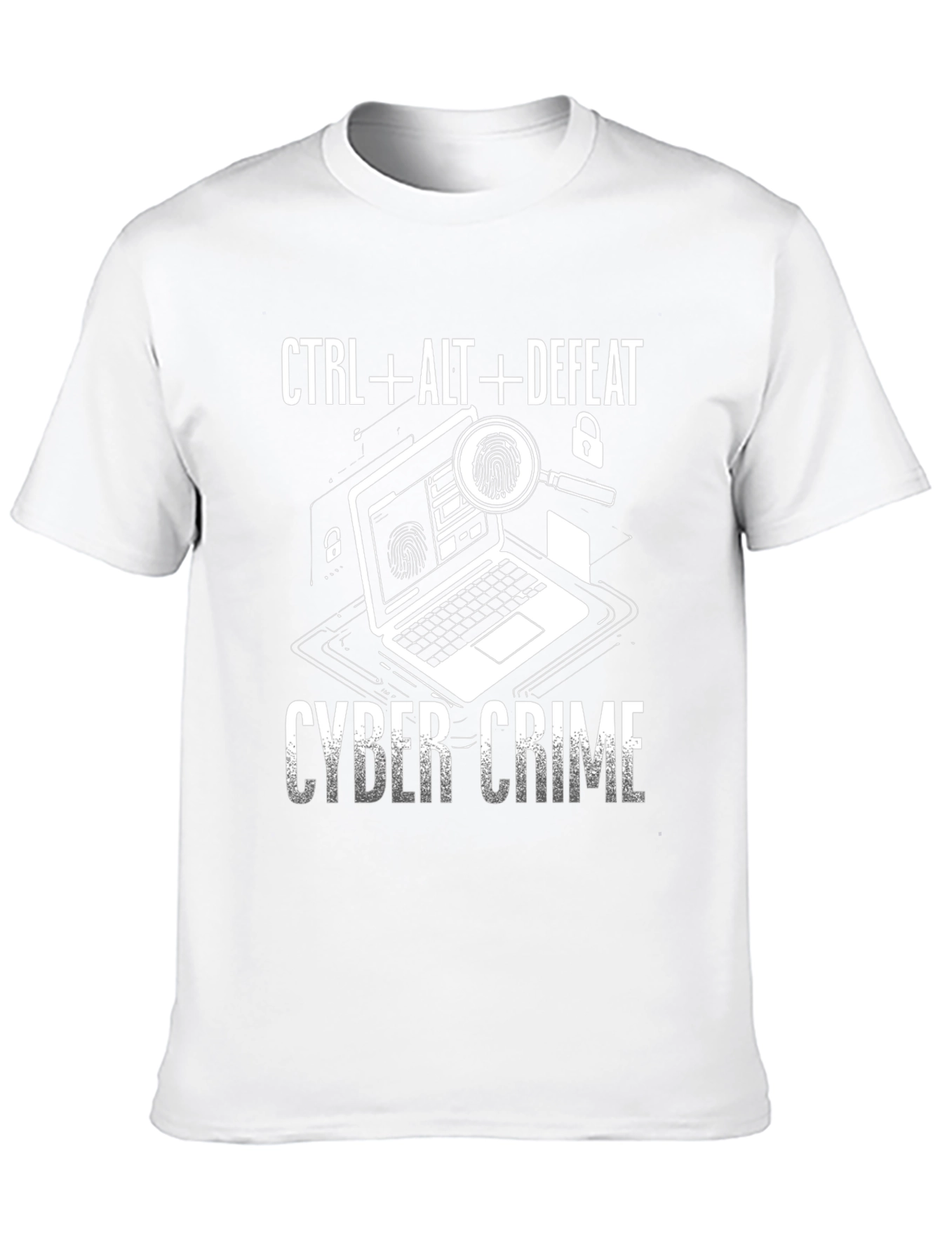 Cyber Crime T-Shirt - CTRL+ALT+DEFEAT - Anti-Hacking Tee