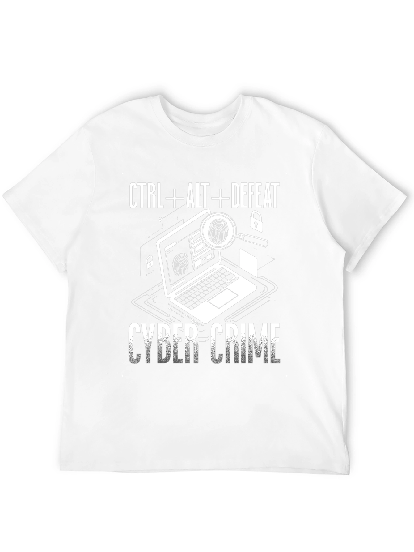Cyber Crime T-Shirt - CTRL+ALT+DEFEAT - Anti-Hacking Tee
