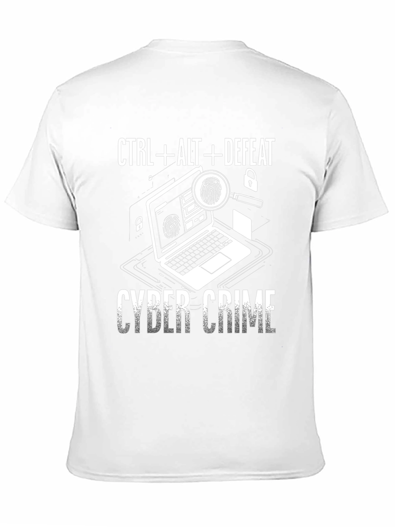 Cyber Crime T-Shirt - CTRL+ALT+DEFEAT - Anti-Hacking Tee