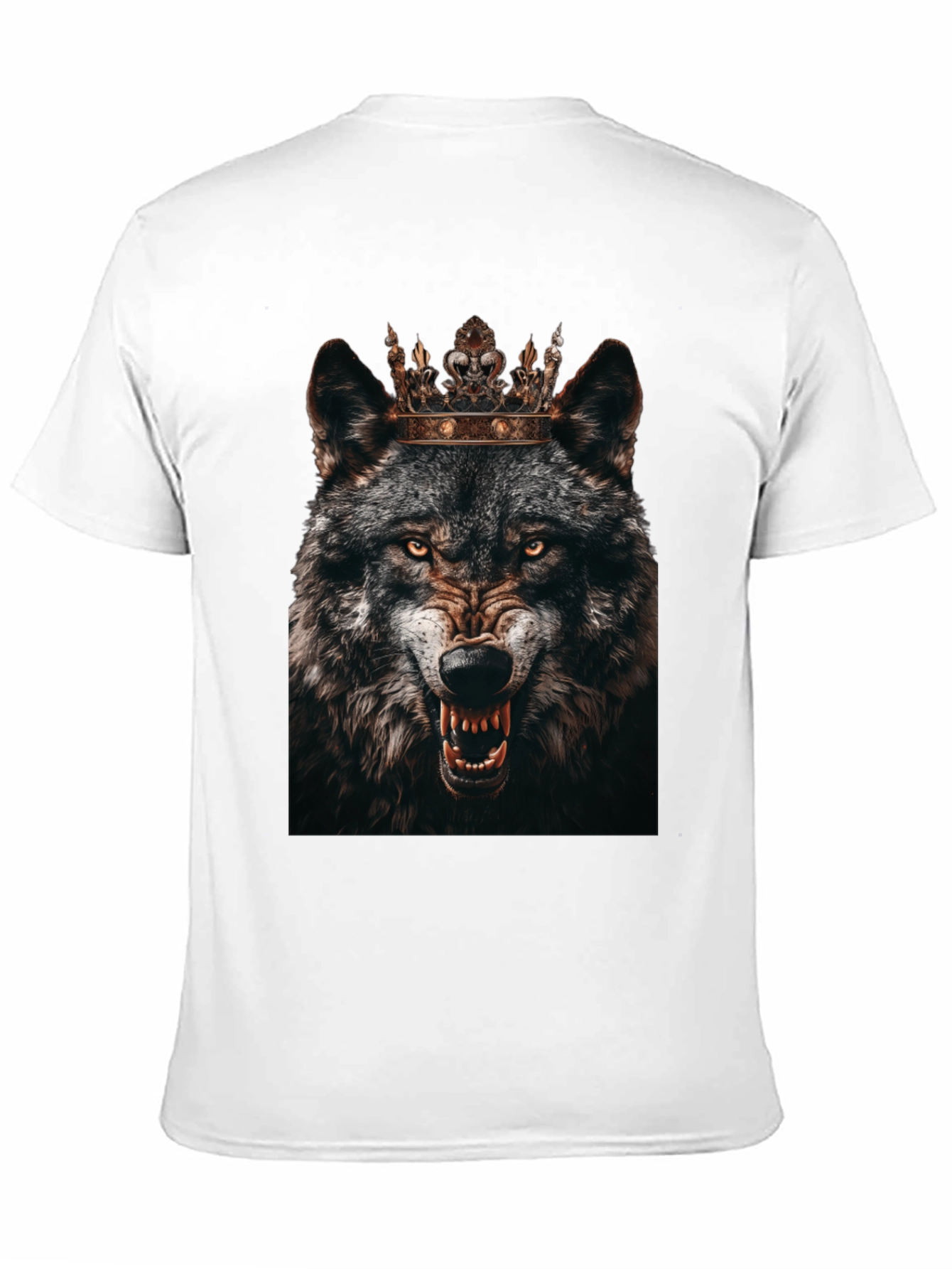 Wolf King Graphic T-Shirt - Black