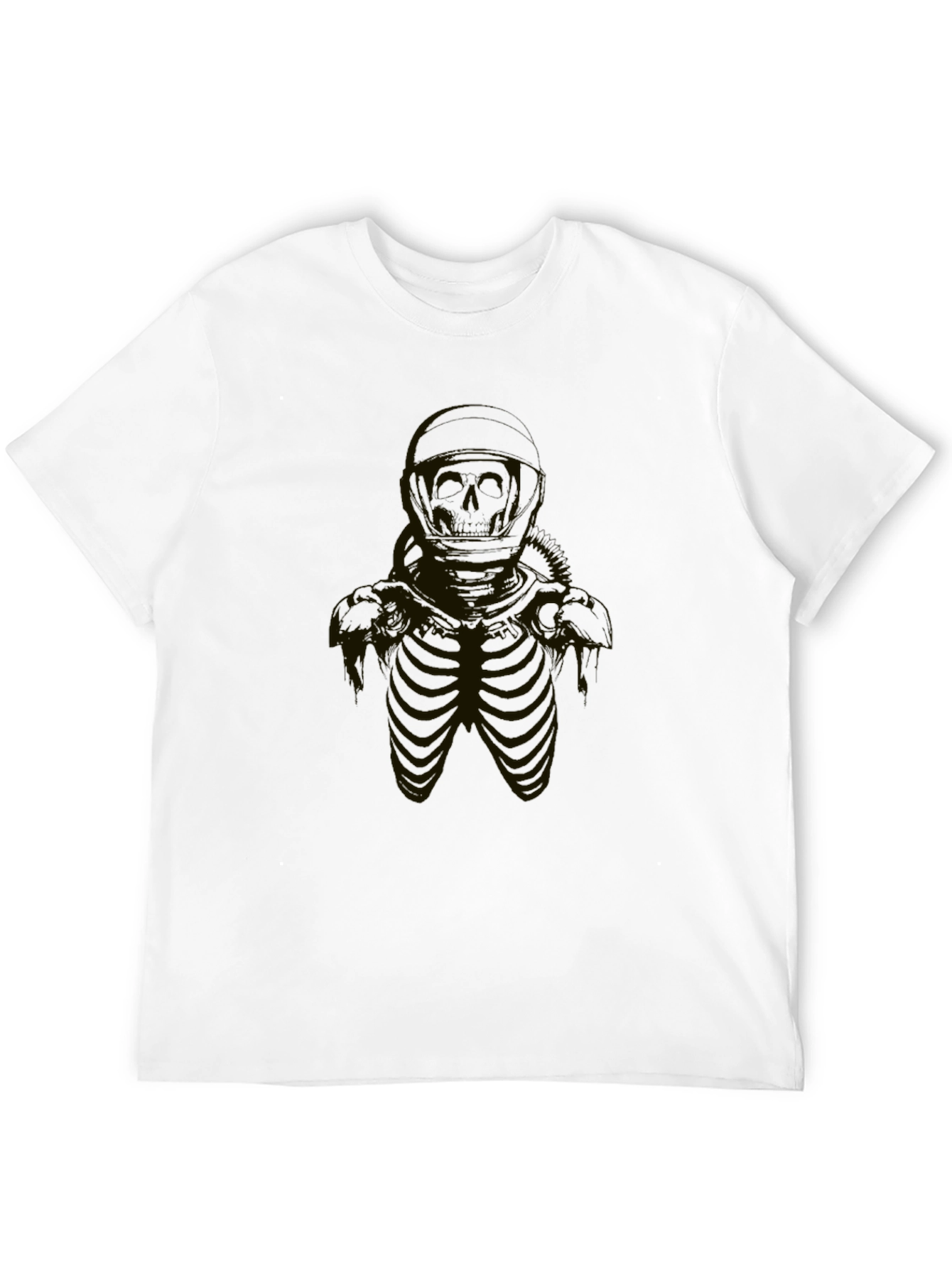 Skeleton Astronaut Black T-Shirt