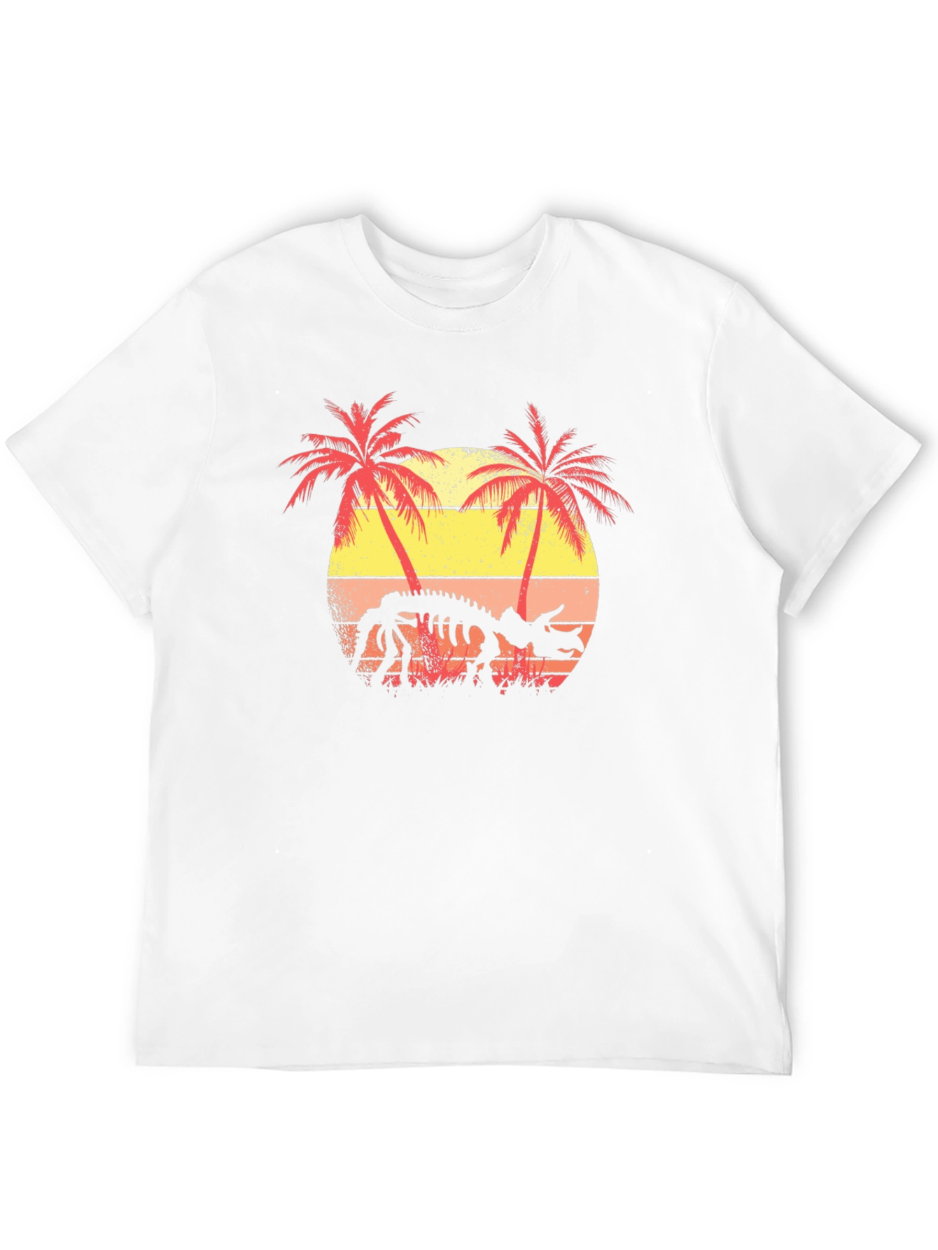 Dinosaur Skeleton Sunset T-Shirt