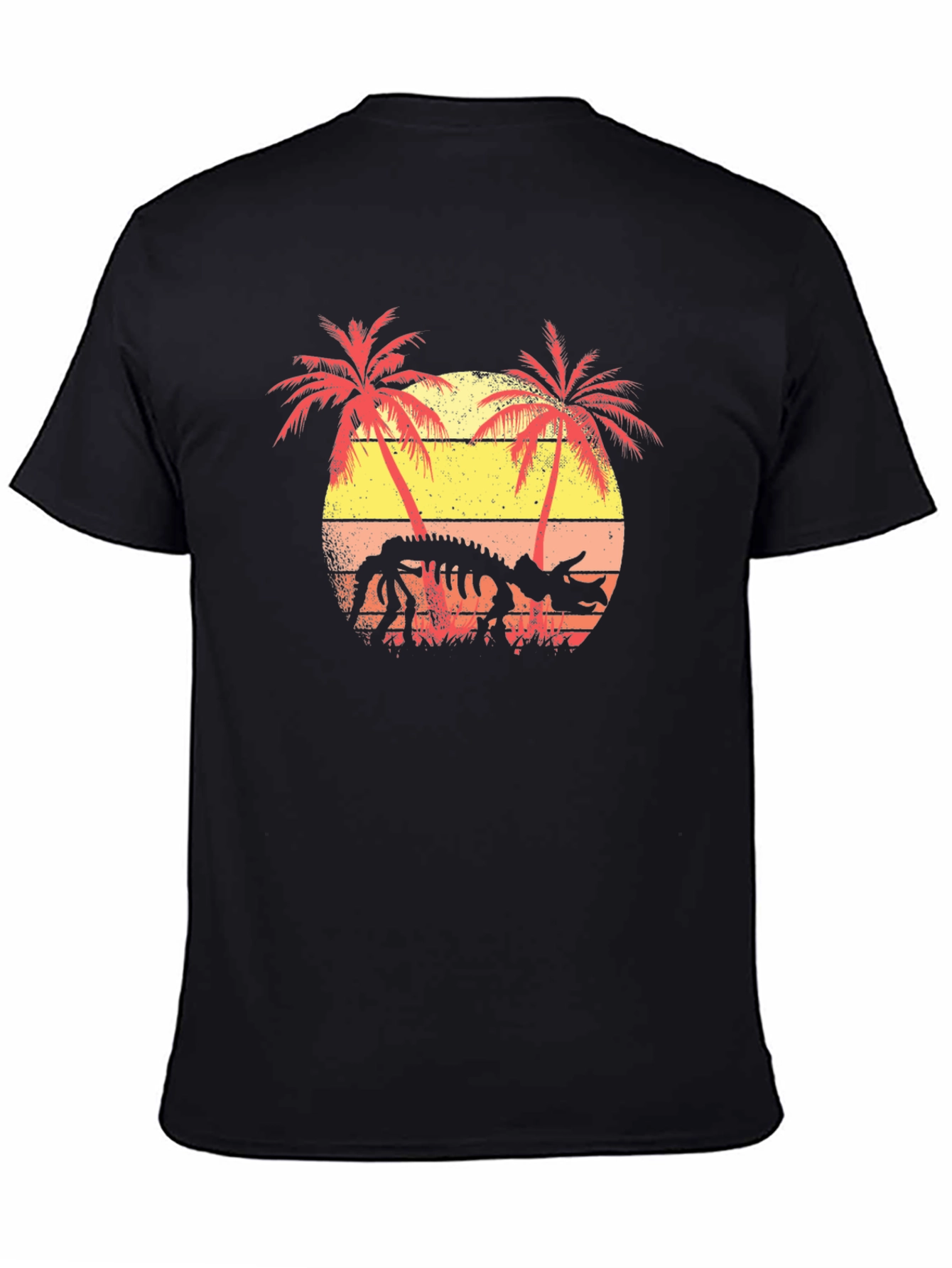 Dinosaur Skeleton Sunset T-Shirt