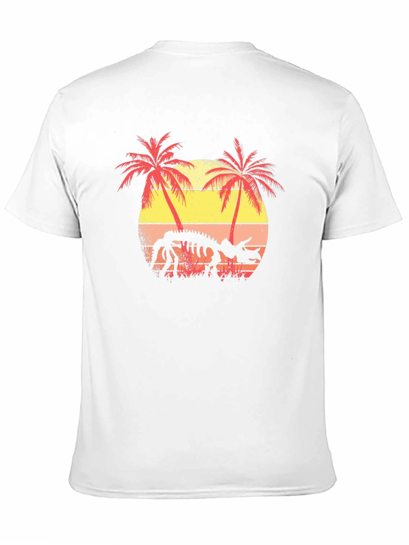 Dinosaur Skeleton Sunset T-Shirt