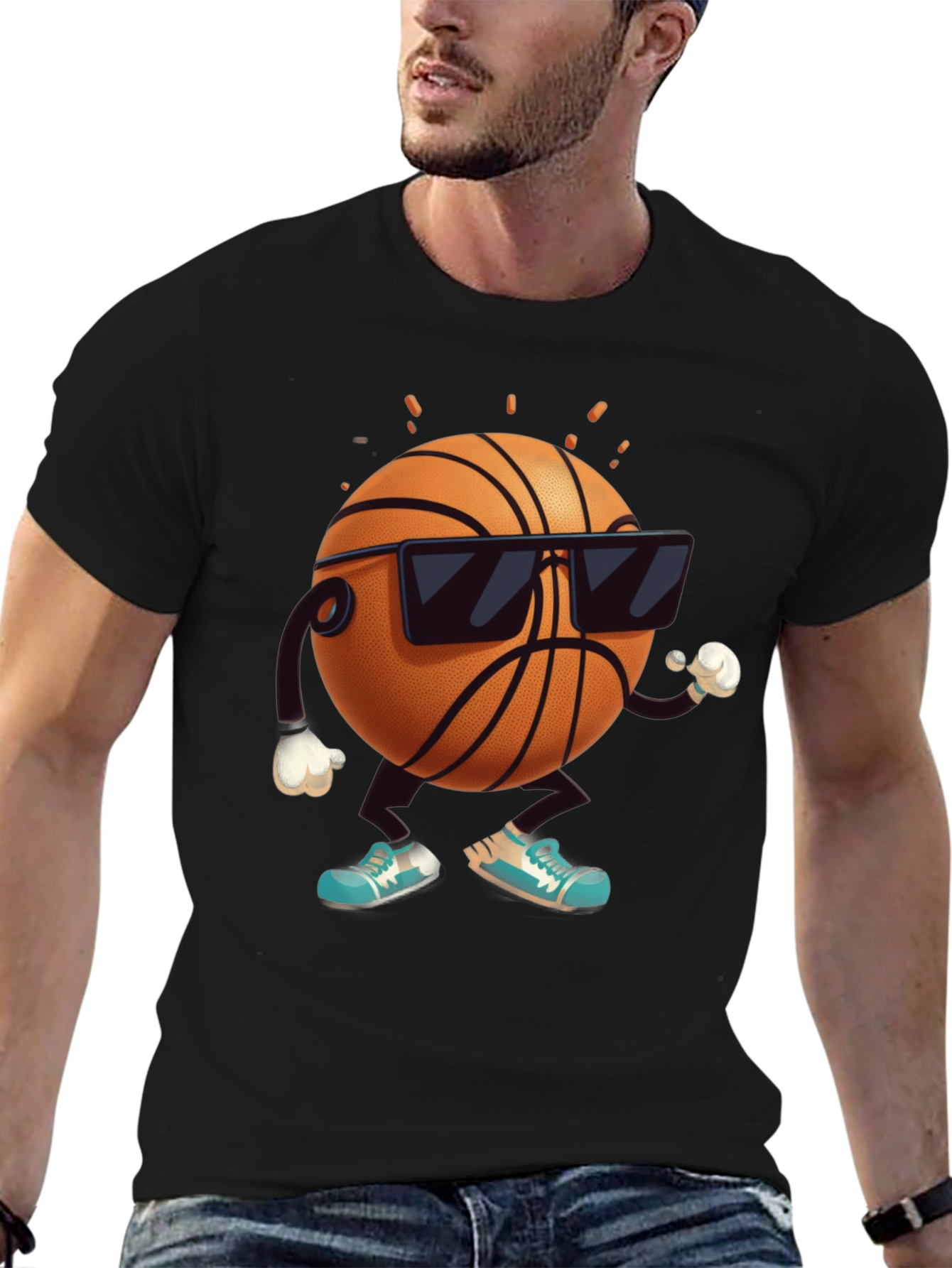 Cool Basketball Graphic T-Shirt