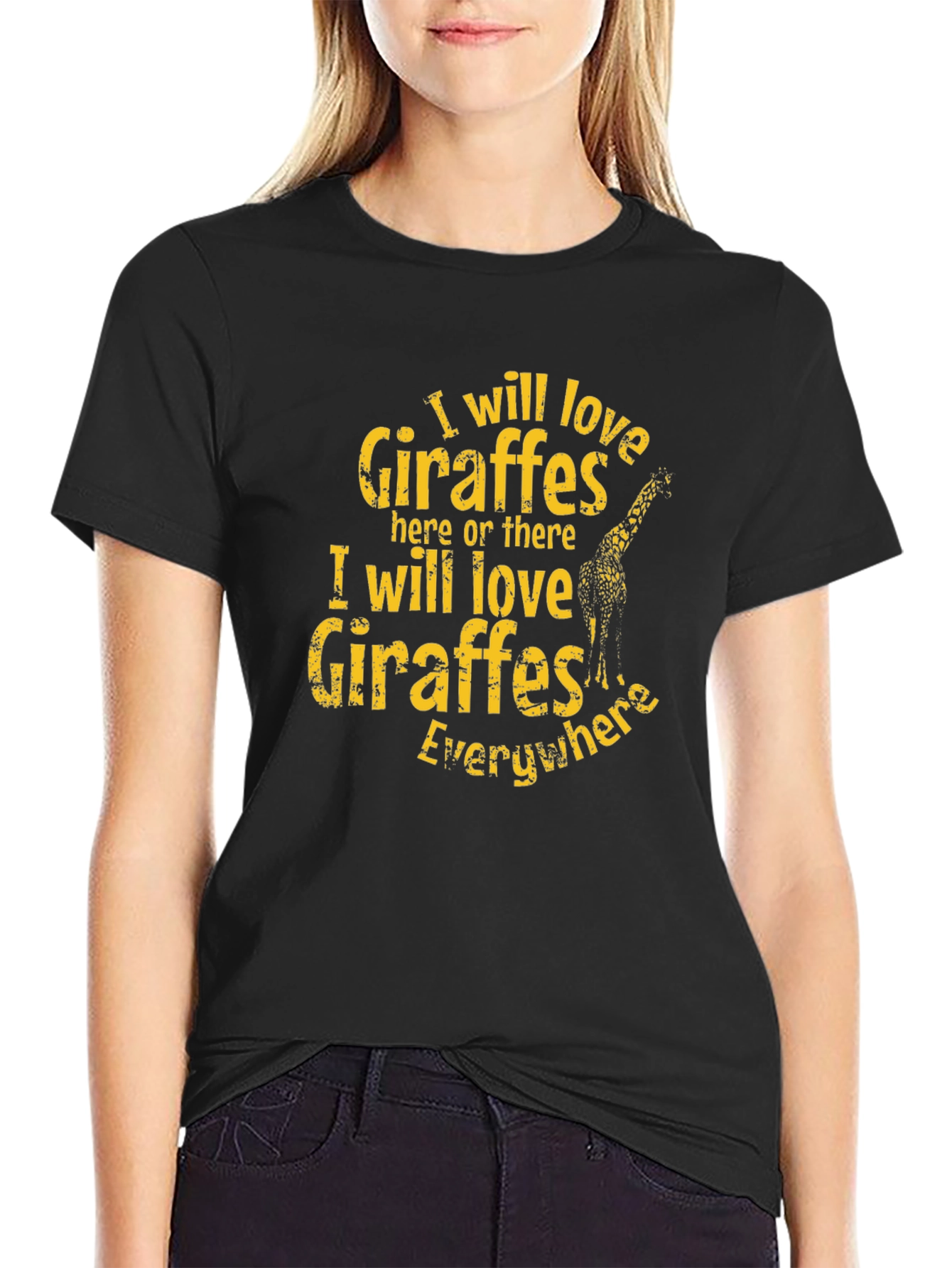 I Love Giraffes Graphic T-Shirt