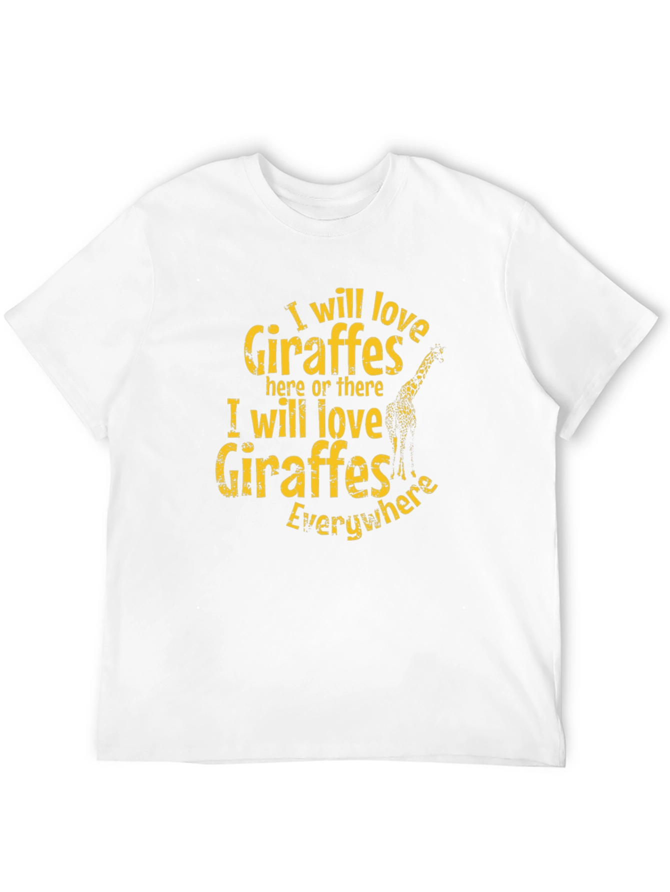 I Love Giraffes Graphic T-Shirt