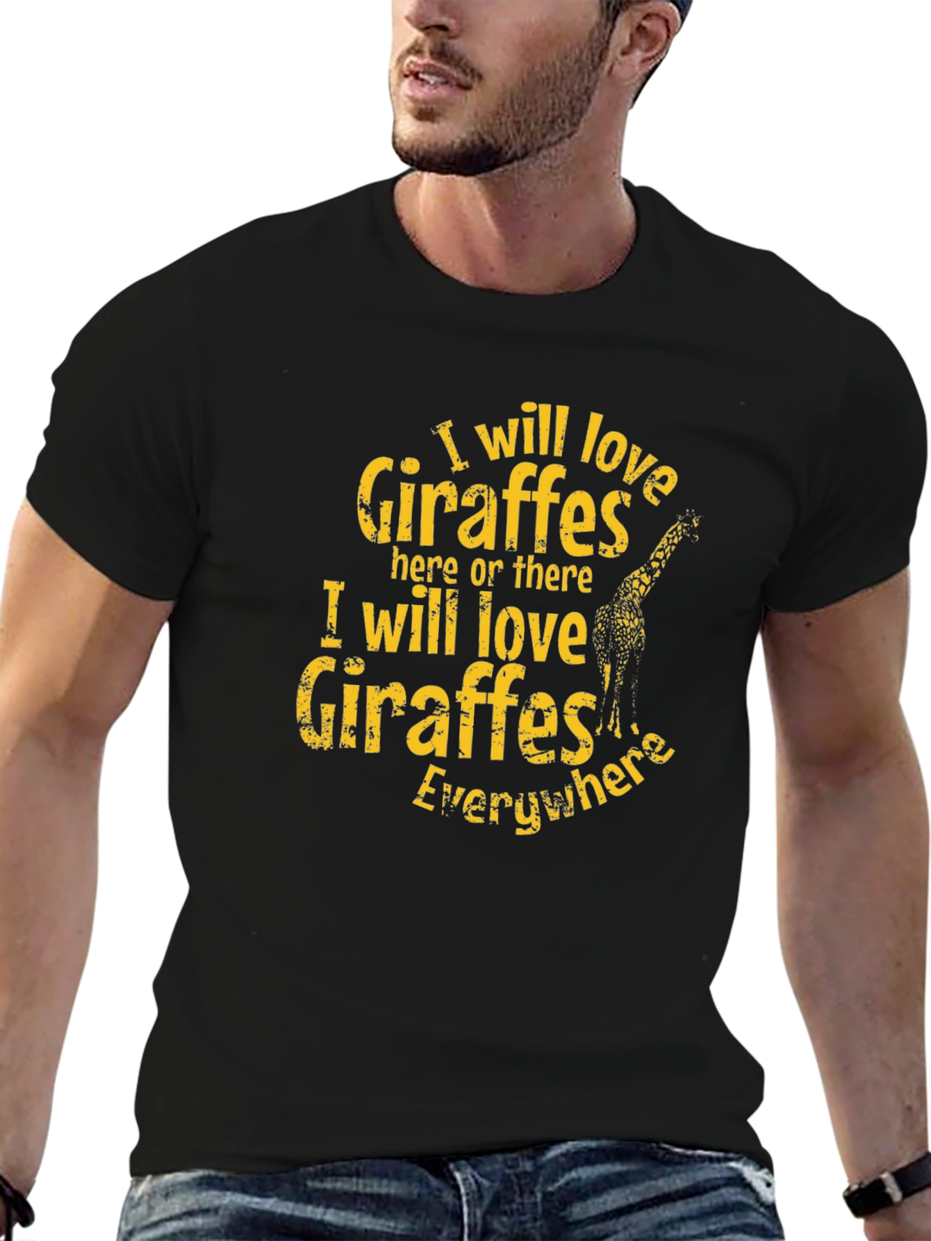 I Love Giraffes Graphic T-Shirt
