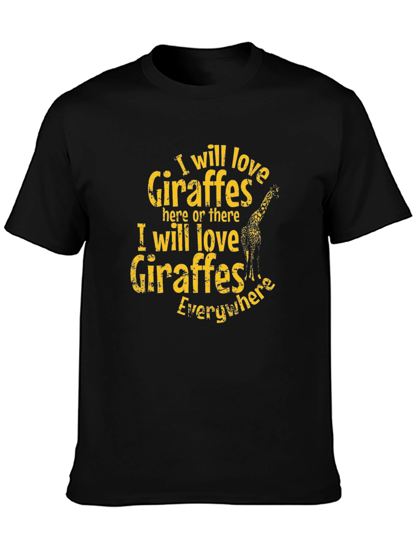 I Love Giraffes Graphic T-Shirt