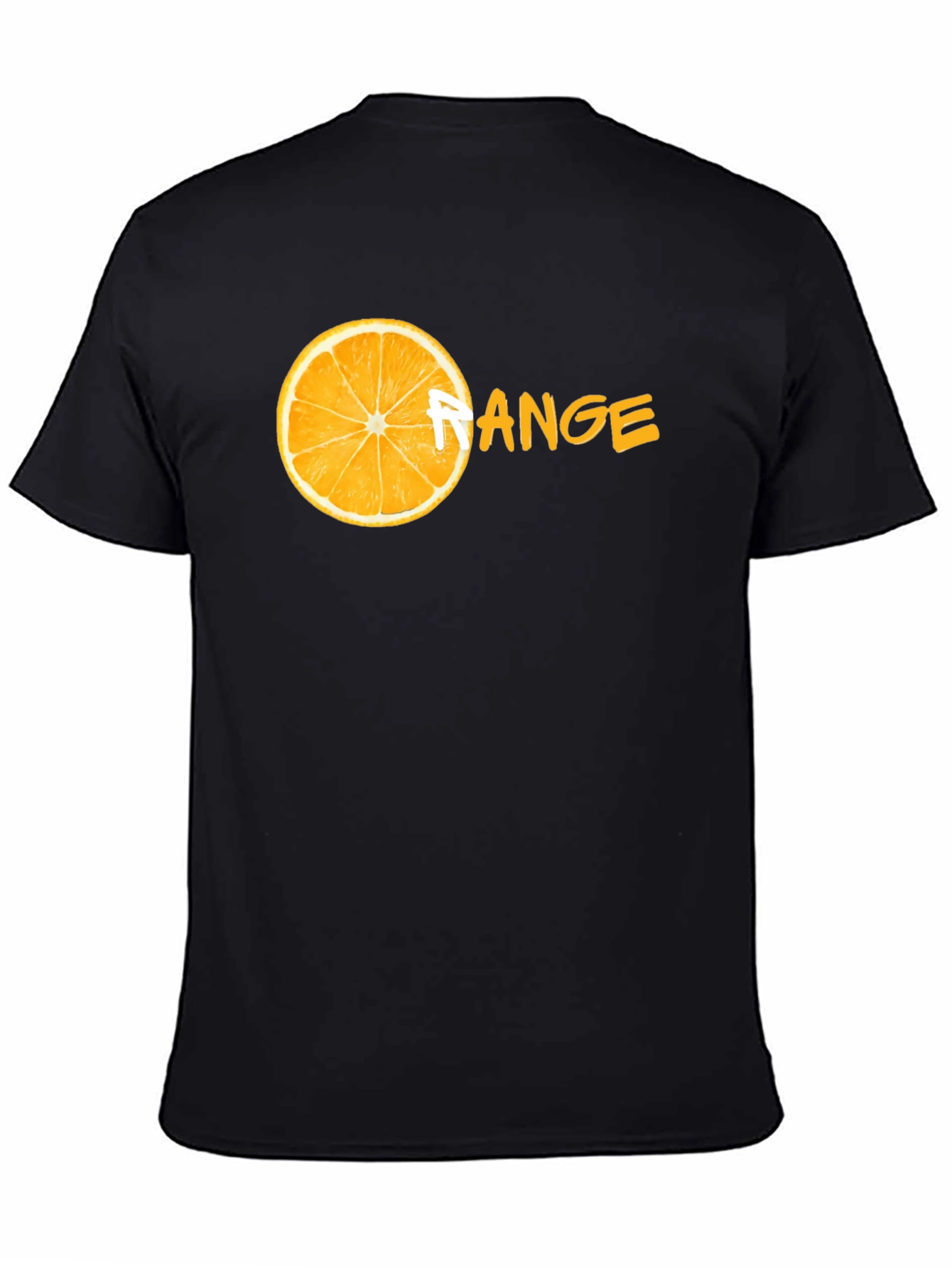 Orange Range Black T-Shirt - Fruit Graphic Tee
