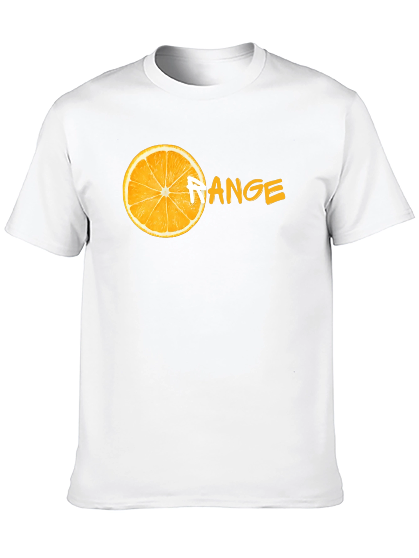 Orange Range Black T-Shirt - Fruit Graphic Tee