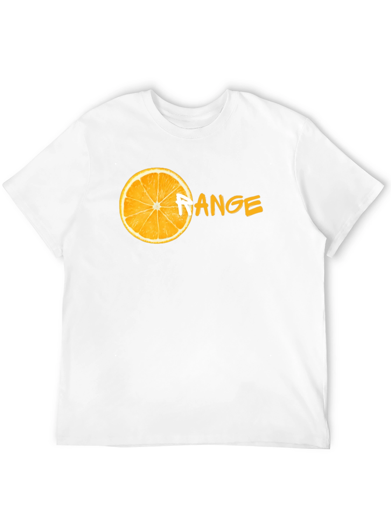 Orange Range Black T-Shirt - Fruit Graphic Tee