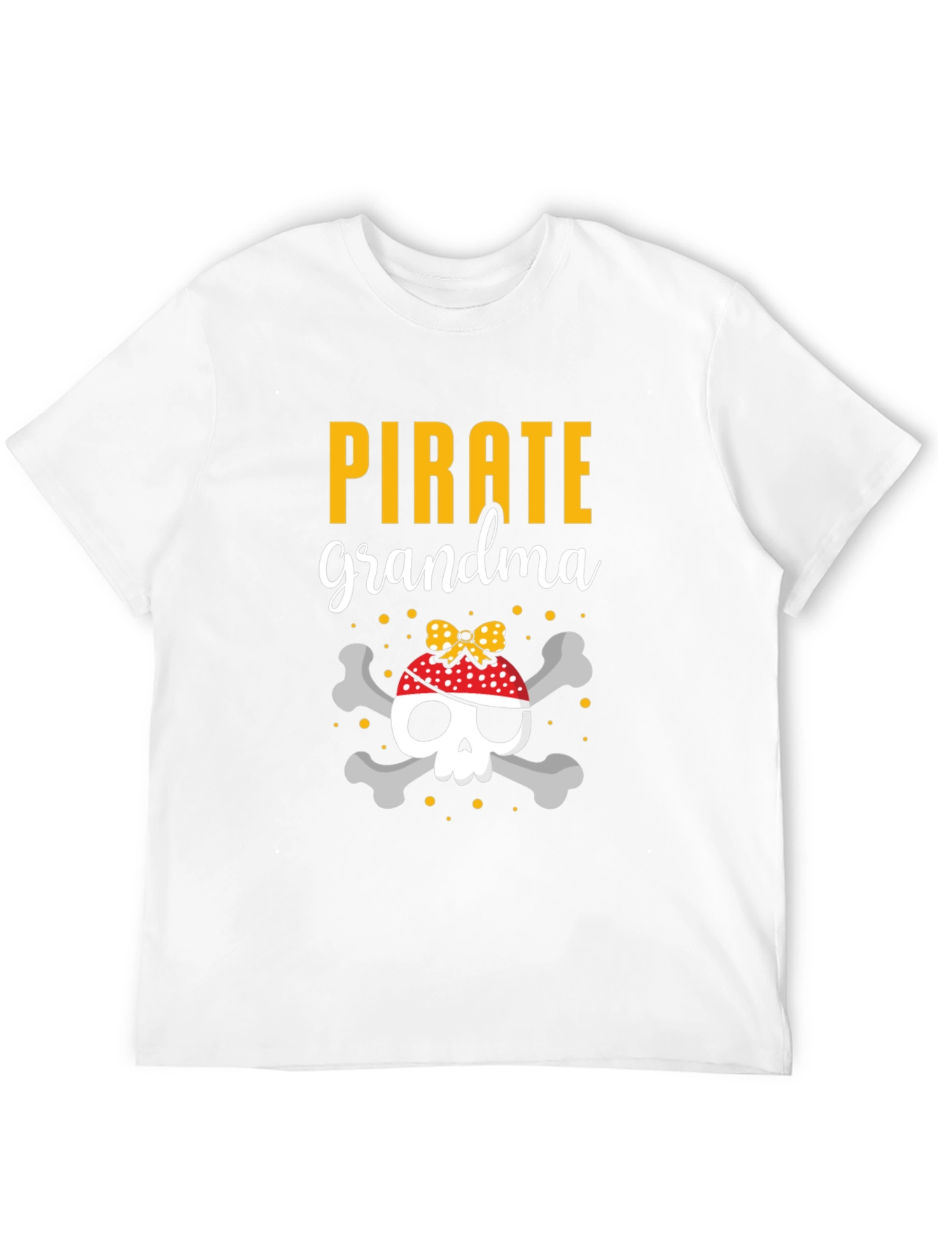 Pirate Grandma Skull T-Shirt - Novelty Tee