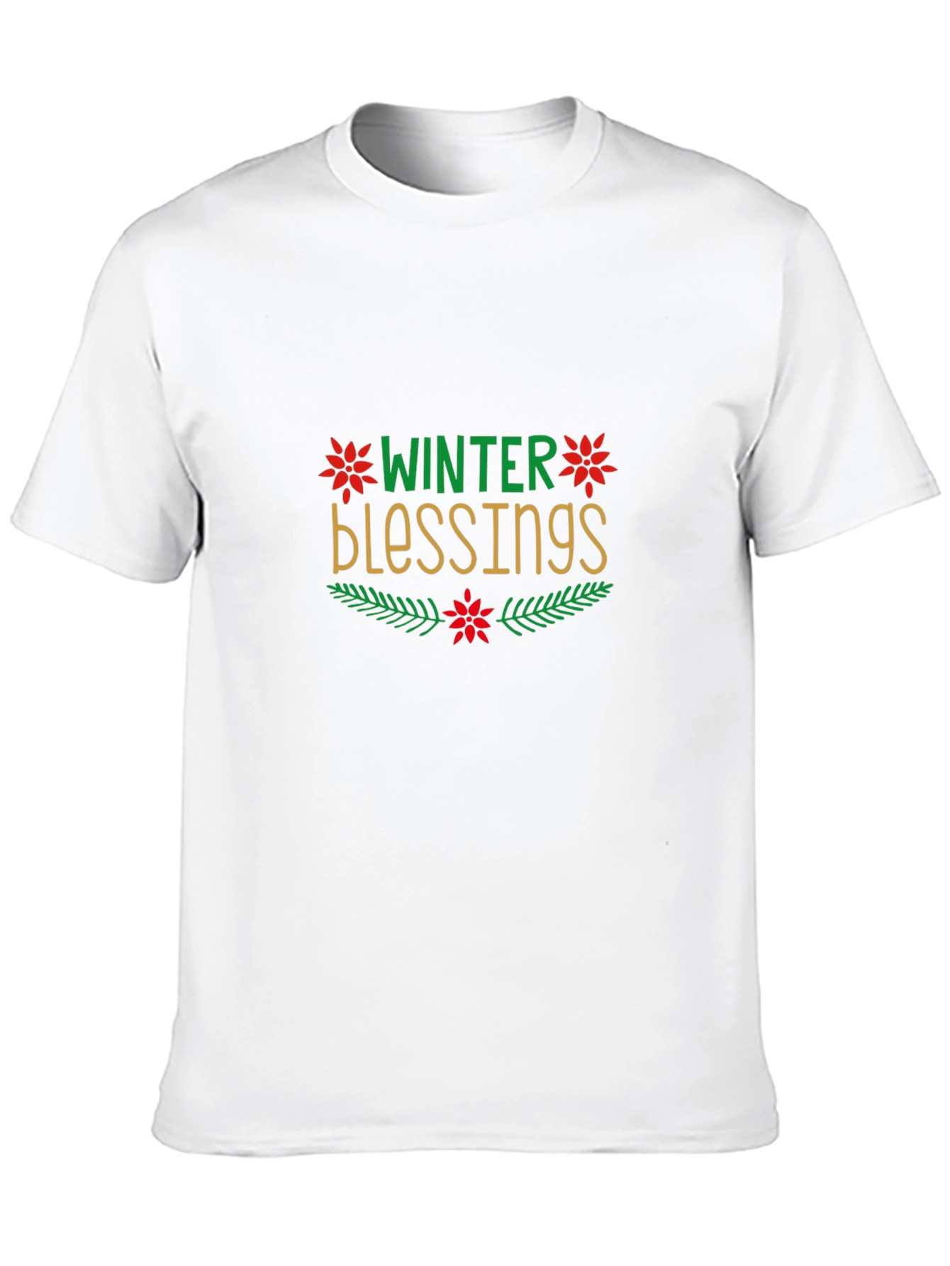 Winter Blessings Graphic Black Tee