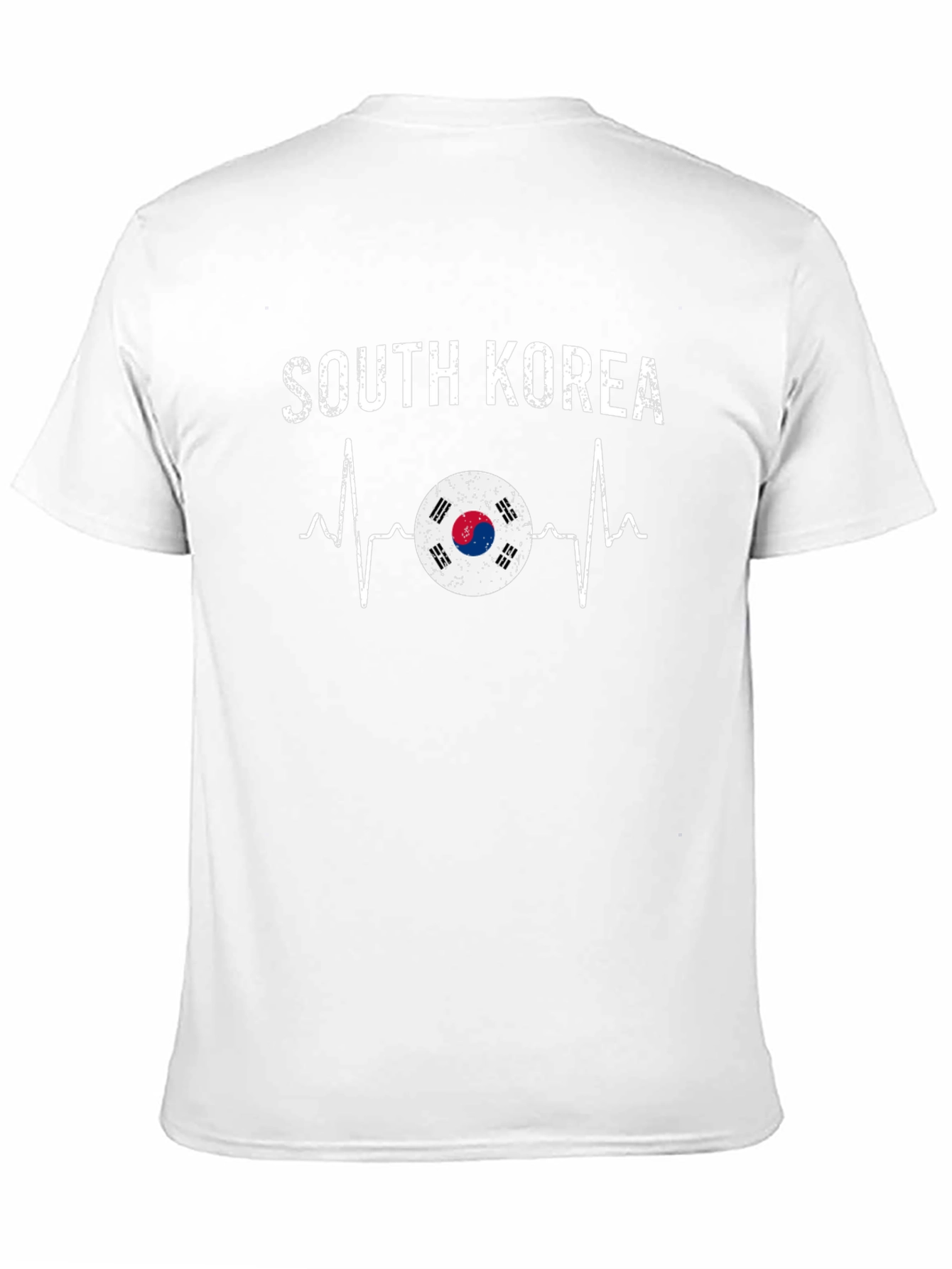 South Korea Flag Heartbeat Graphic Tee